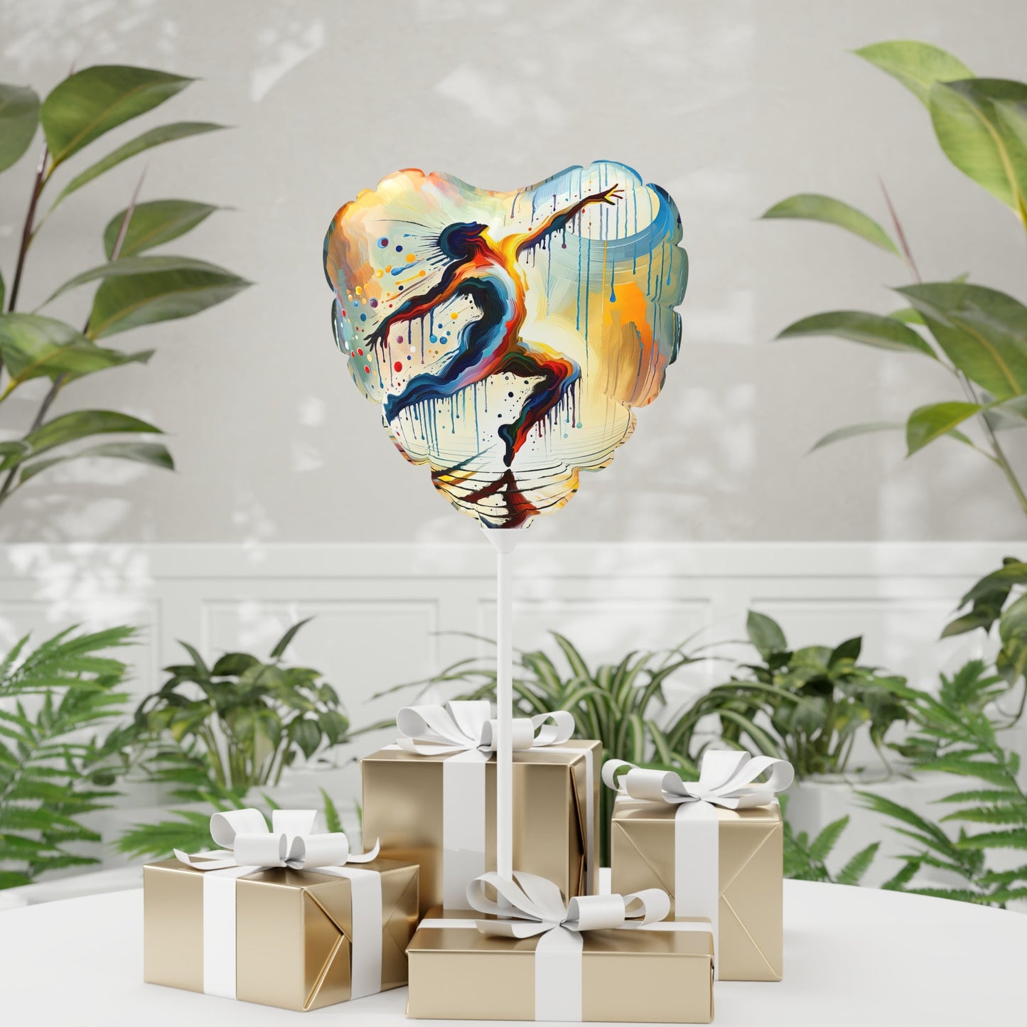 Expressive Dance Reflection Balloon (Round and Heart-shaped), 11" - ATUH.ART