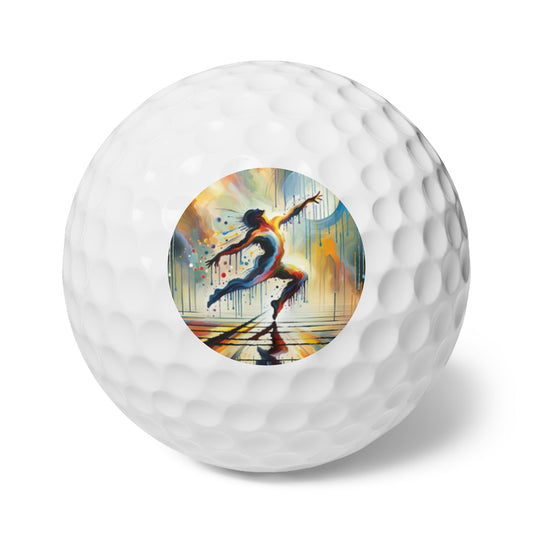 Expressive Dance Reflection Golf Balls, 6pcs - ATUH.ART