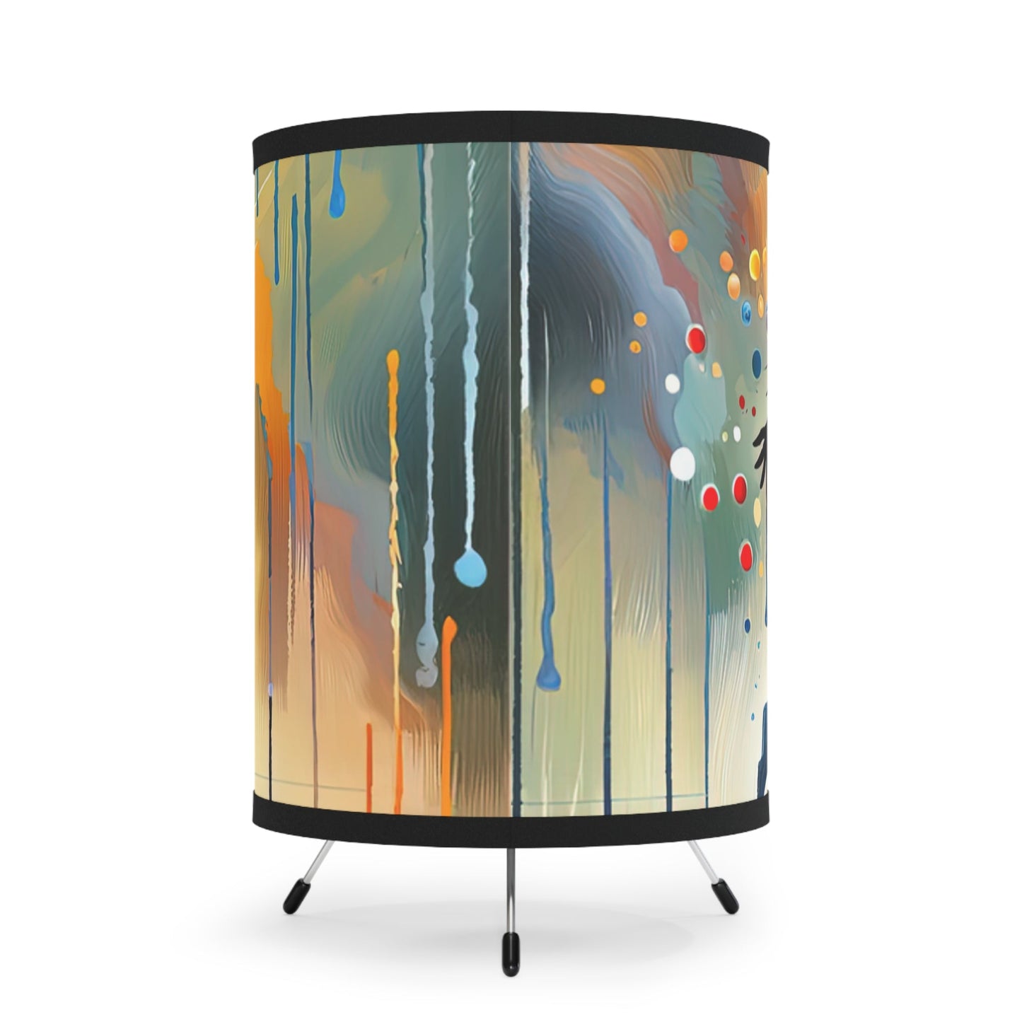 Expressive Dance Reflection Tripod Lamp with High-Res Printed Shade, US\CA plug - ATUH.ART