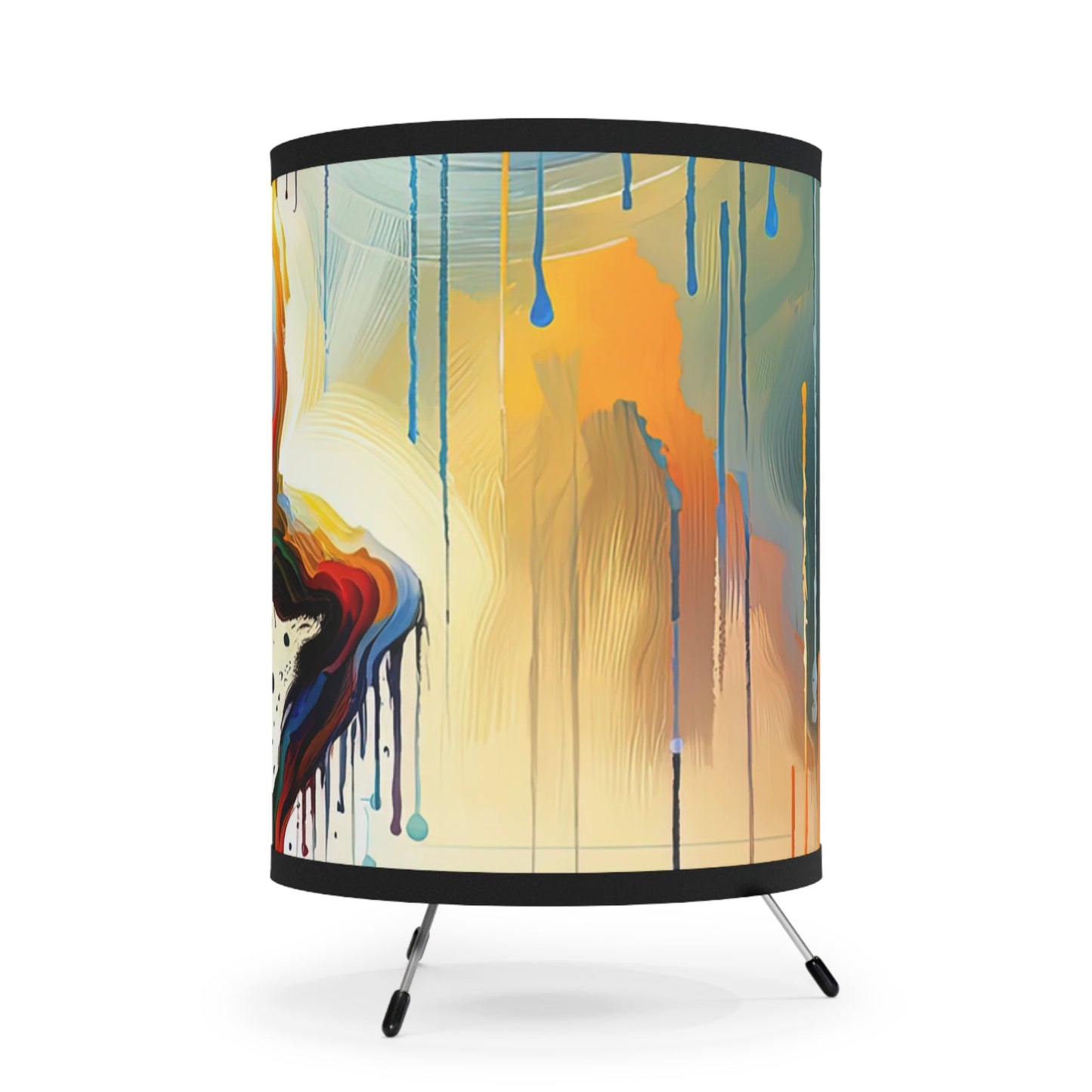 Expressive Dance Reflection Tripod Lamp with High-Res Printed Shade, US\CA plug - ATUH.ART