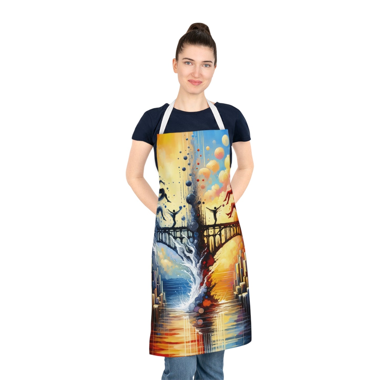 Faithful Diving Bridges Adult Apron (AOP) - ATUH.ART
