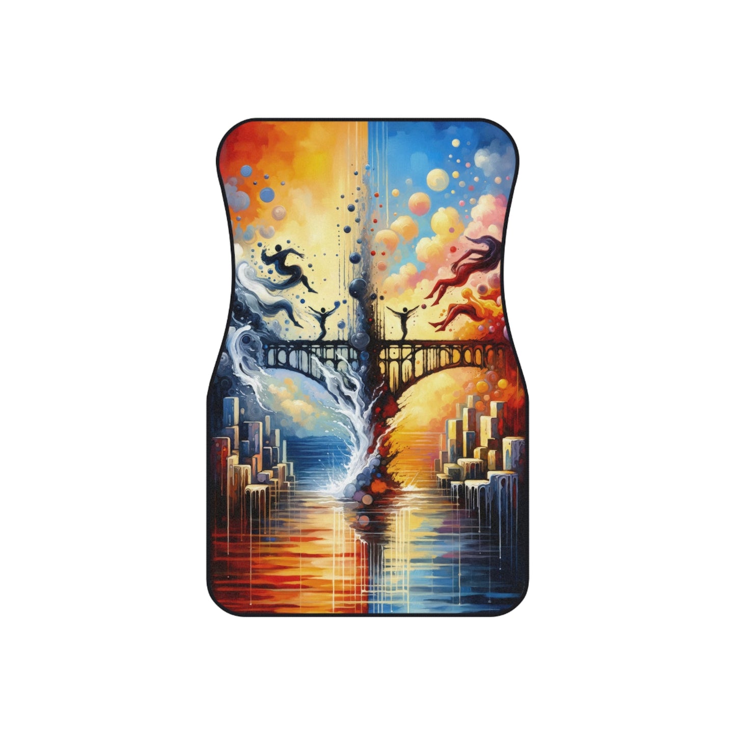 Faithful Diving Bridges Car Mats (2x Front) - ATUH.ART