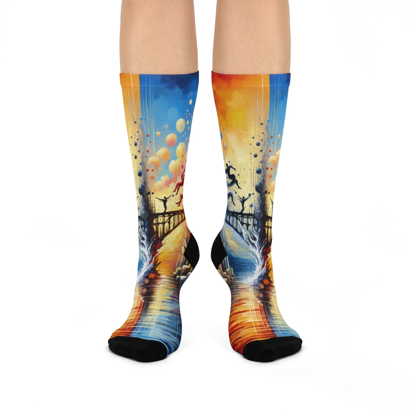 Faithful Diving Bridges Cushioned Crew Socks - ATUH.ART