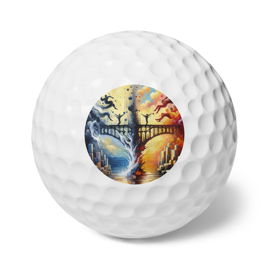 Faithful Diving Bridges Golf Balls, 6pcs - ATUH.ART