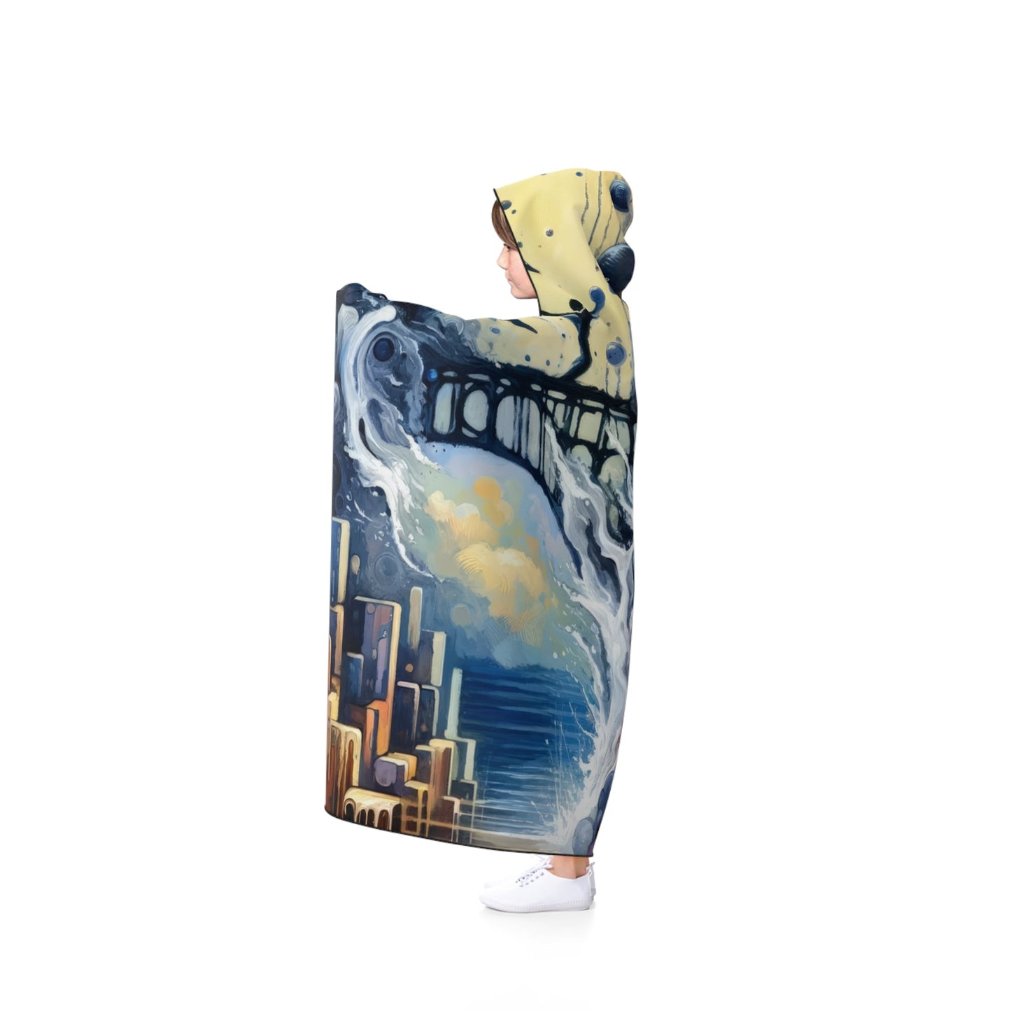 Faithful Diving Bridges Hooded Blanket - ATUH.ART