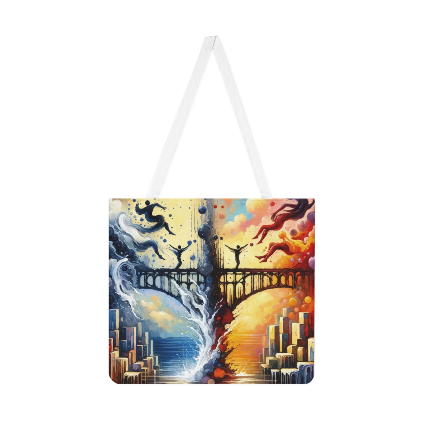 Faithful Diving Bridges Shoulder Tote Bag (AOP) - ATUH.ART
