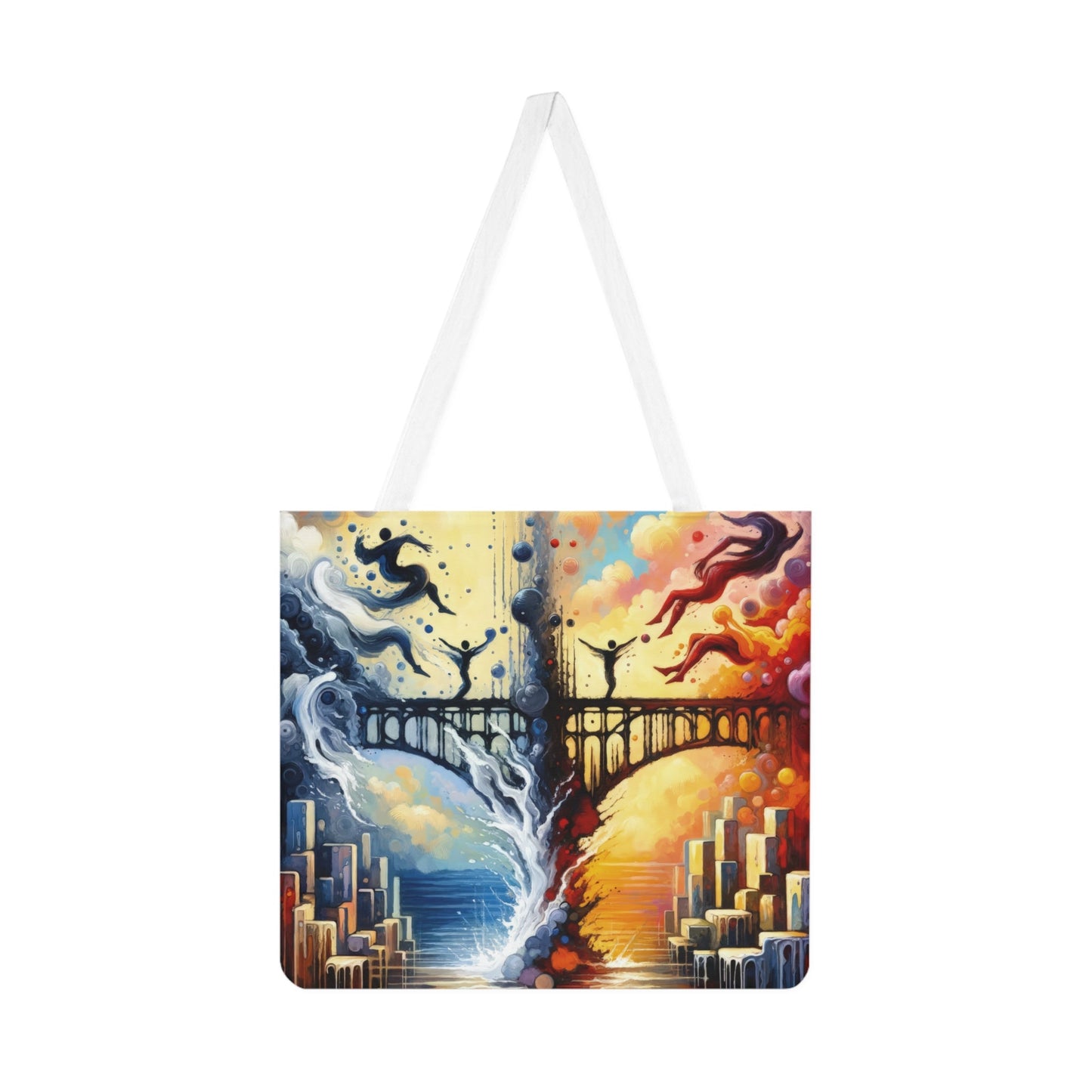 Faithful Diving Bridges Shoulder Tote Bag (AOP) - ATUH.ART