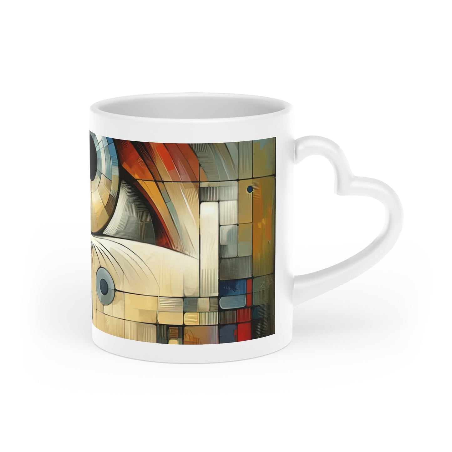 Focused Vision Quest Heart-Shaped Mug - ATUH.ART
