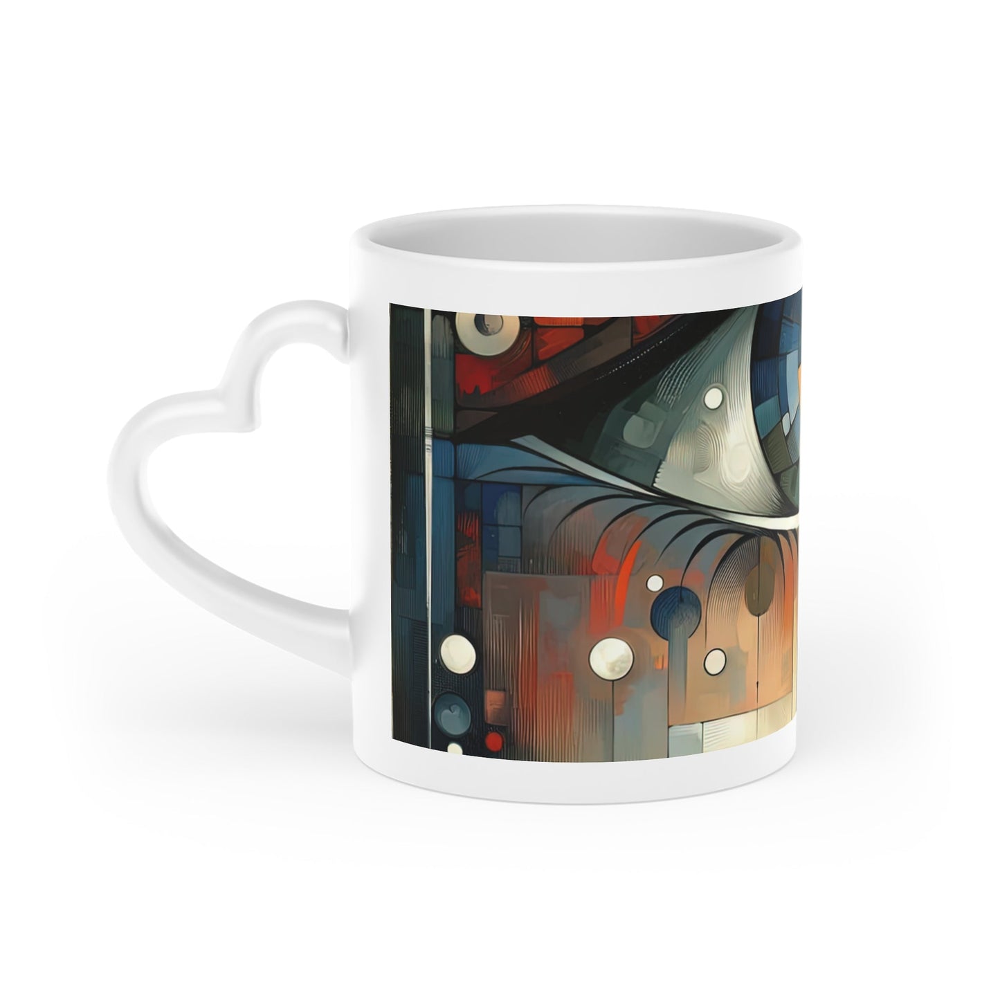 Focused Vision Quest Heart-Shaped Mug - ATUH.ART