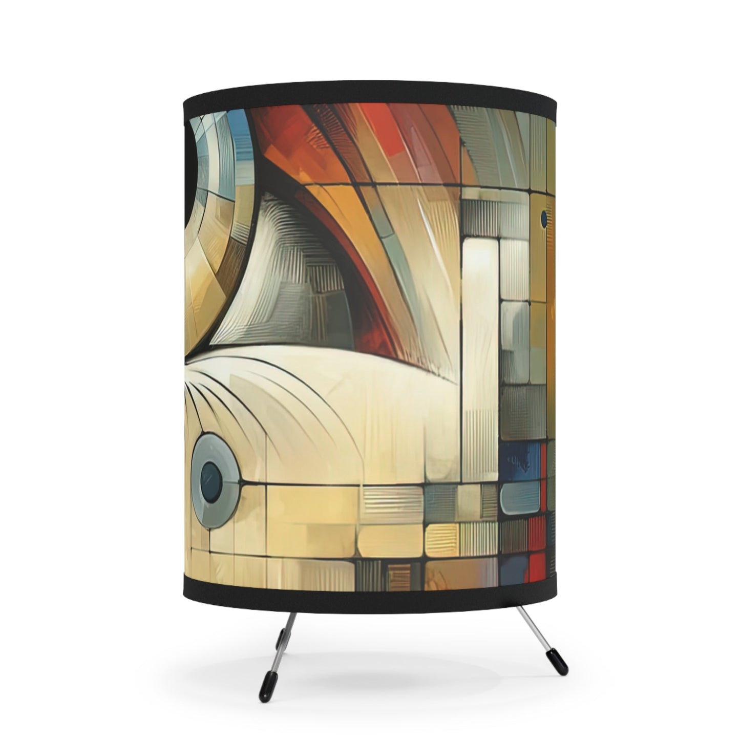 Focused Vision Quest Tripod Lamp with High-Res Printed Shade, US\CA plug - ATUH.ART