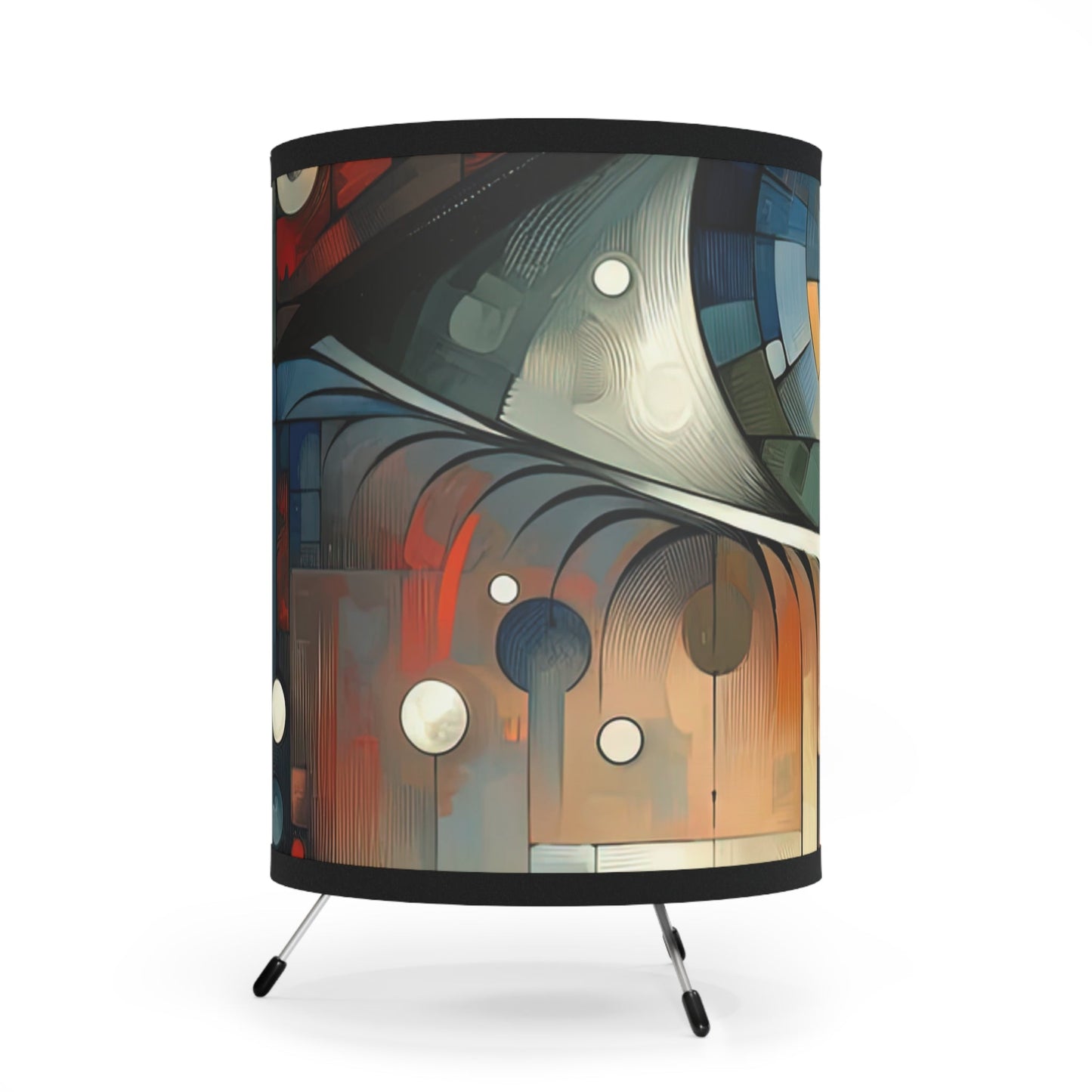 Focused Vision Quest Tripod Lamp with High-Res Printed Shade, US\CA plug - ATUH.ART