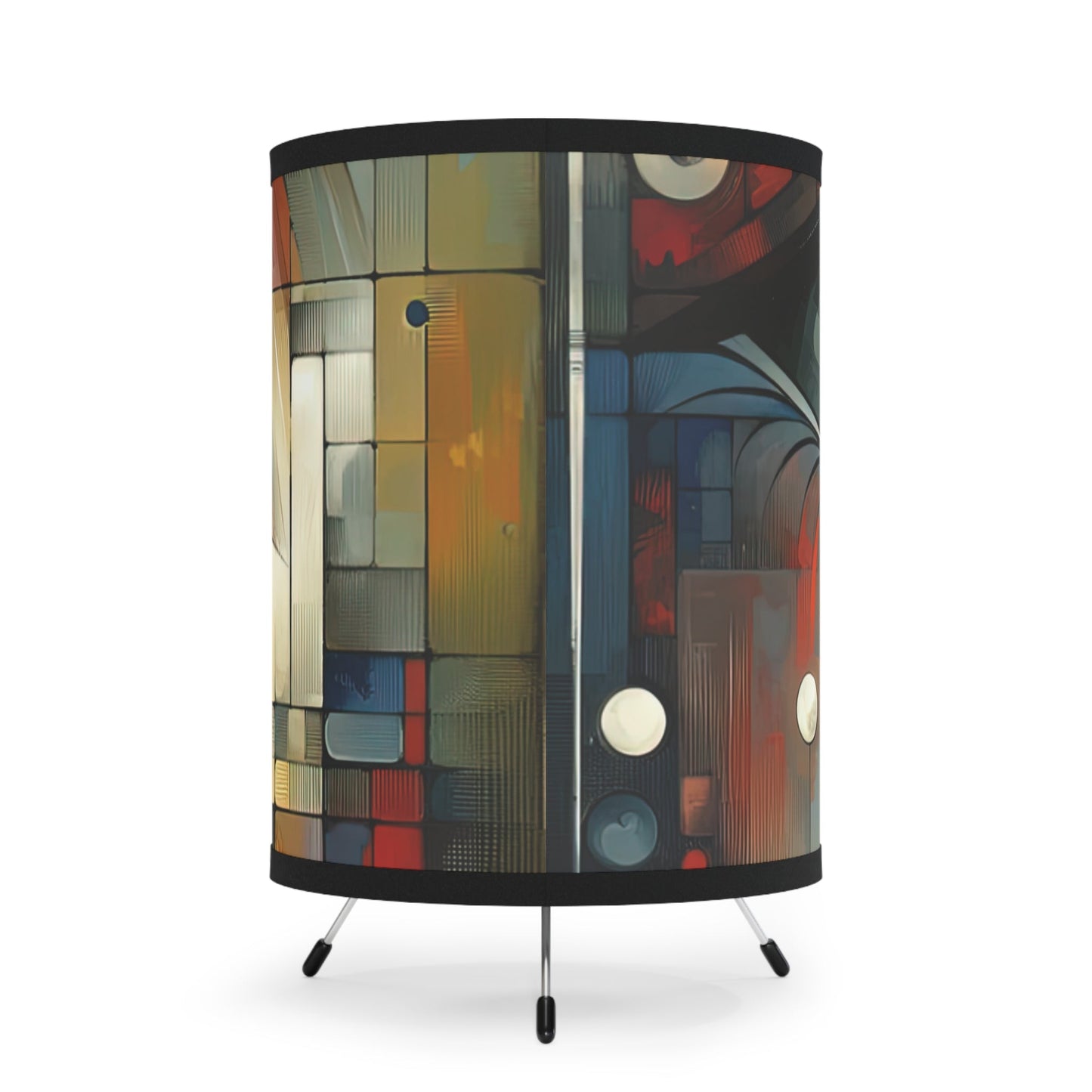 Focused Vision Quest Tripod Lamp with High-Res Printed Shade, US\CA plug - ATUH.ART