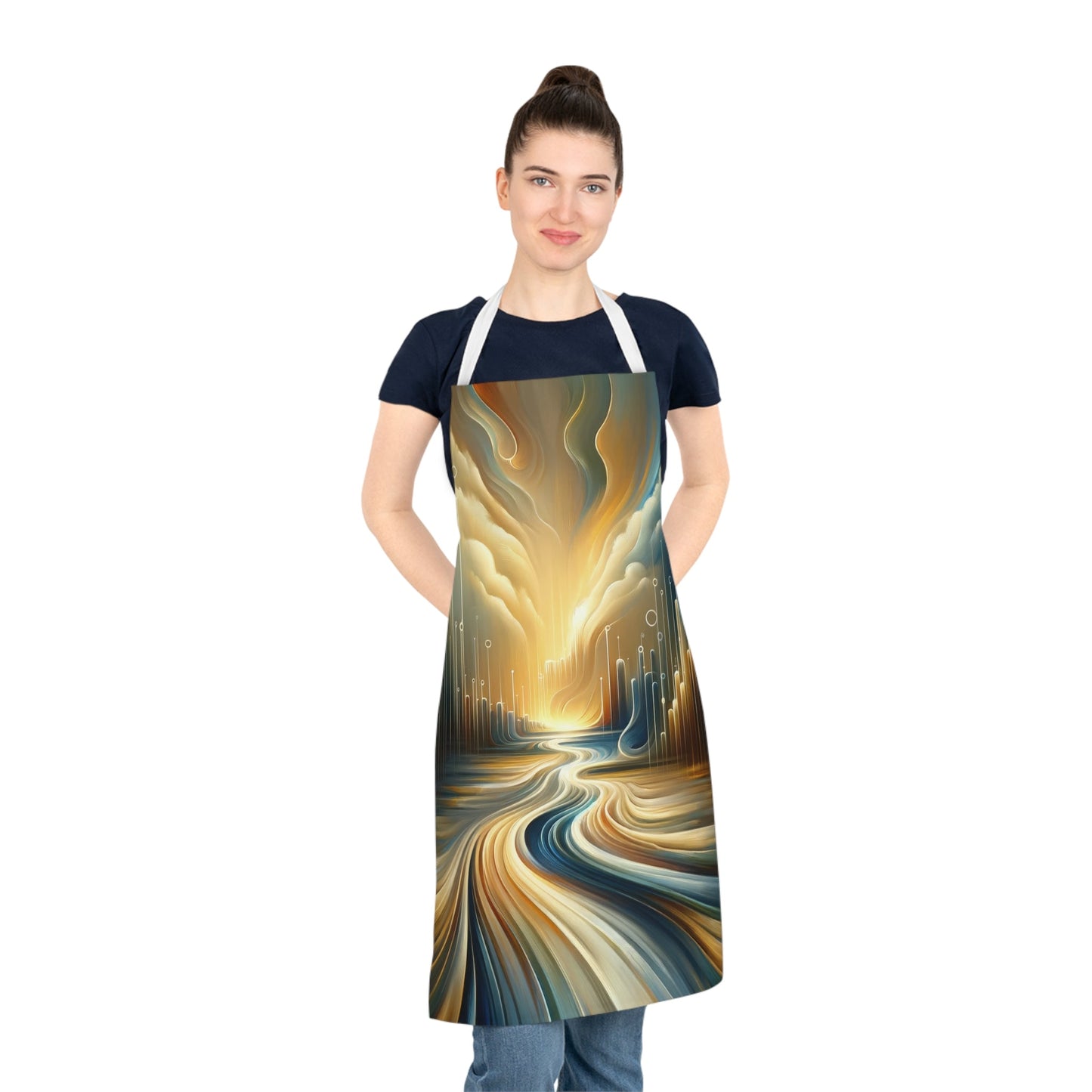 Frequency Shift Evocative Adult Apron (AOP) - ATUH.ART
