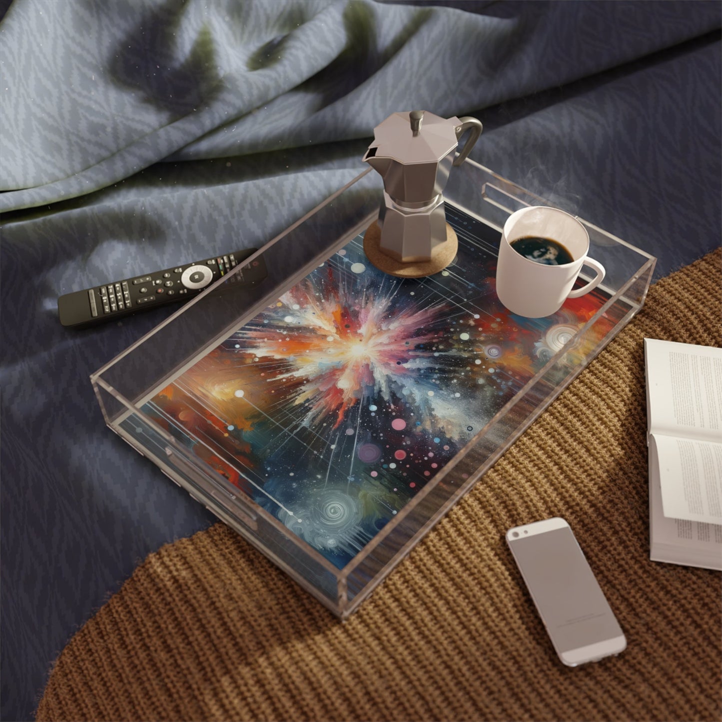 Galactic Mind Clarity Acrylic Serving Tray - ATUH.ART