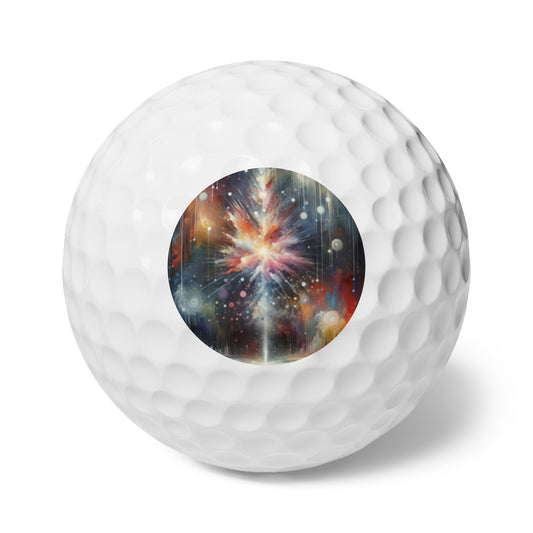 Galactic Mind Clarity Golf Balls, 6pcs - ATUH.ART