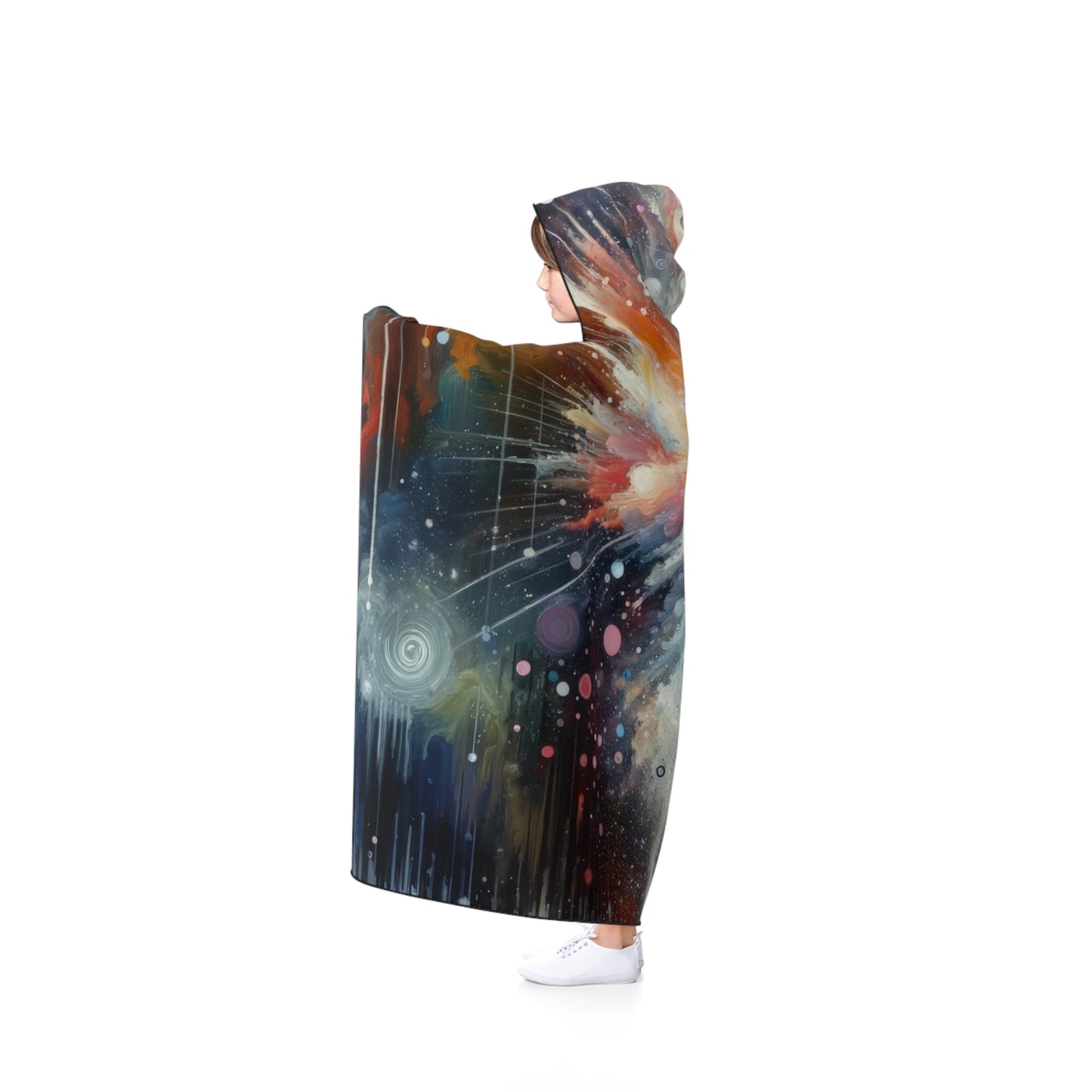 Galactic Mind Clarity Hooded Blanket - ATUH.ART