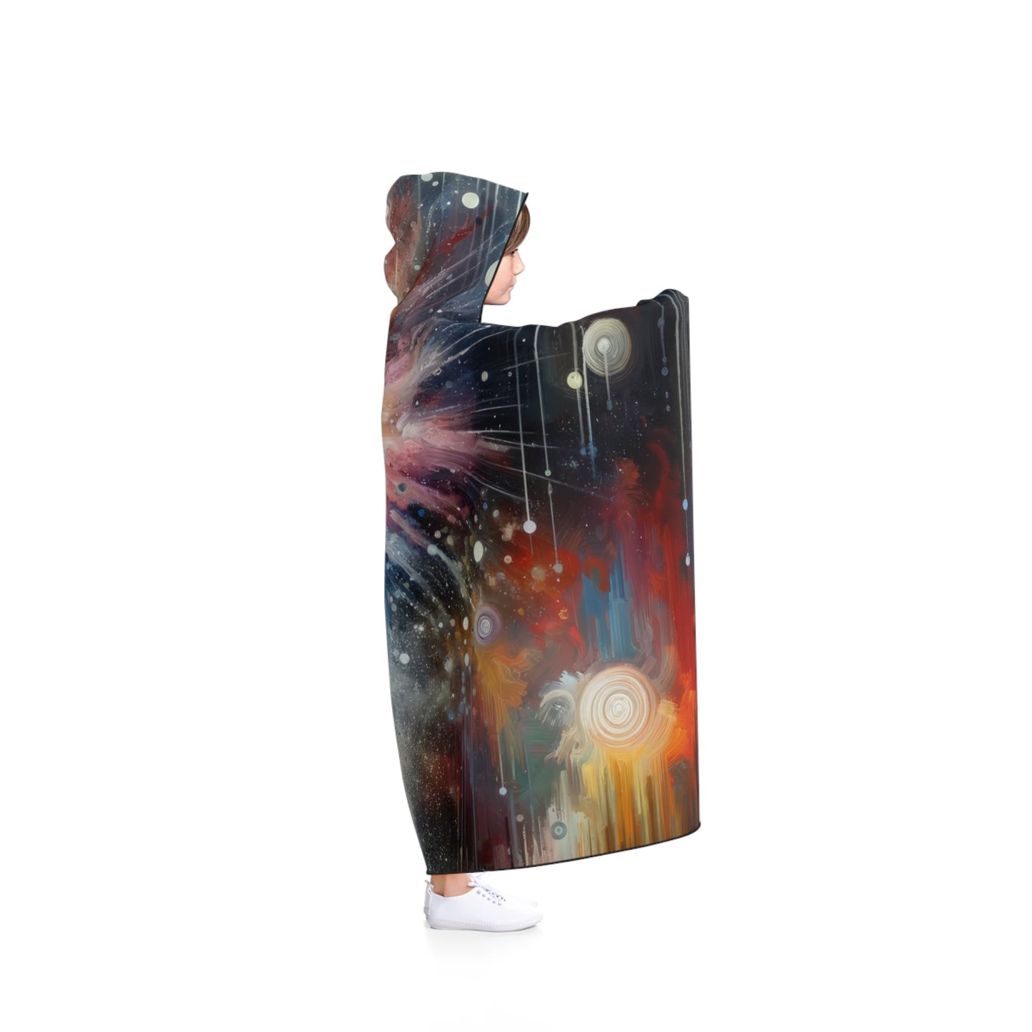 Galactic Mind Clarity Hooded Blanket - ATUH.ART