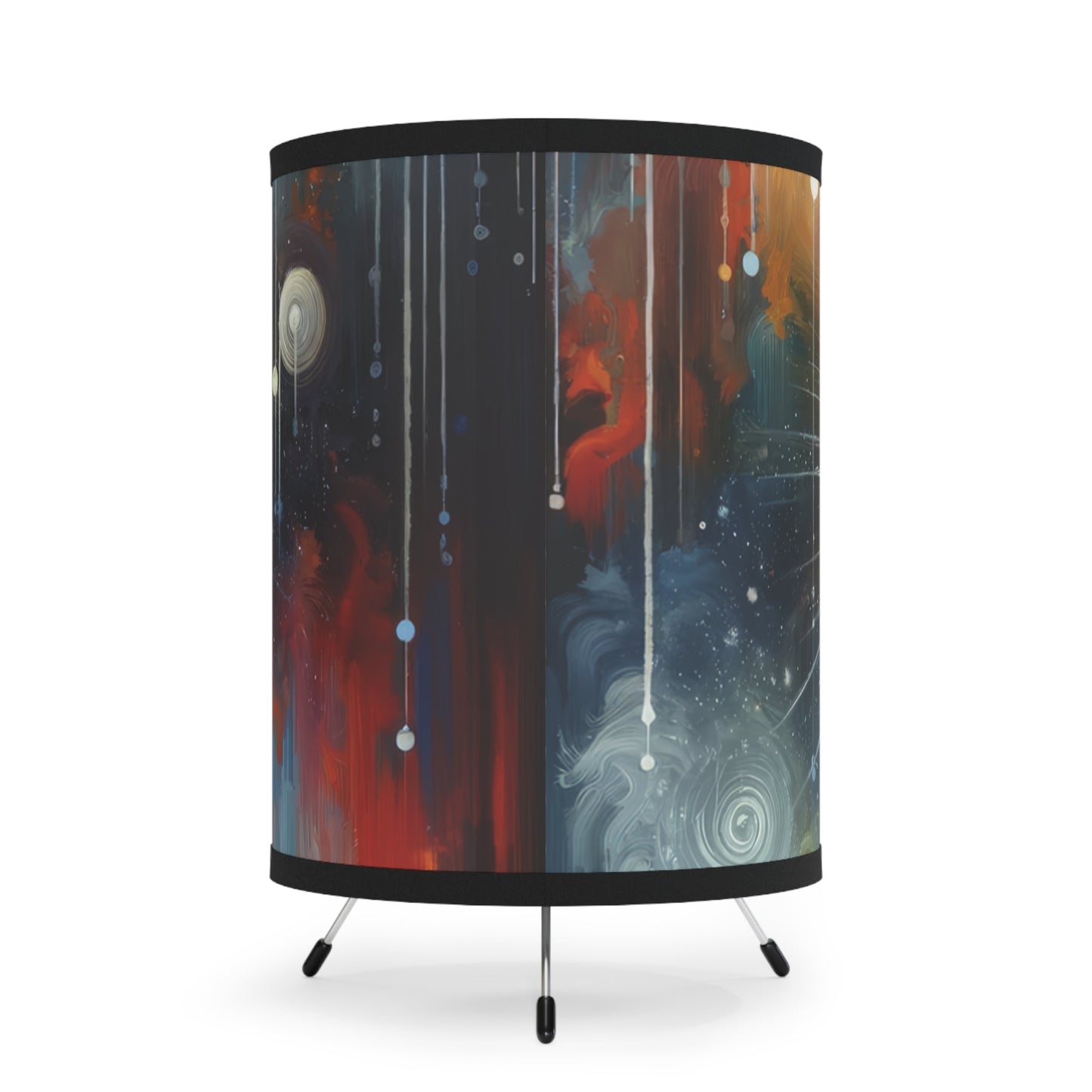 Galactic Mind Clarity Tripod Lamp with High-Res Printed Shade, US\CA plug - ATUH.ART