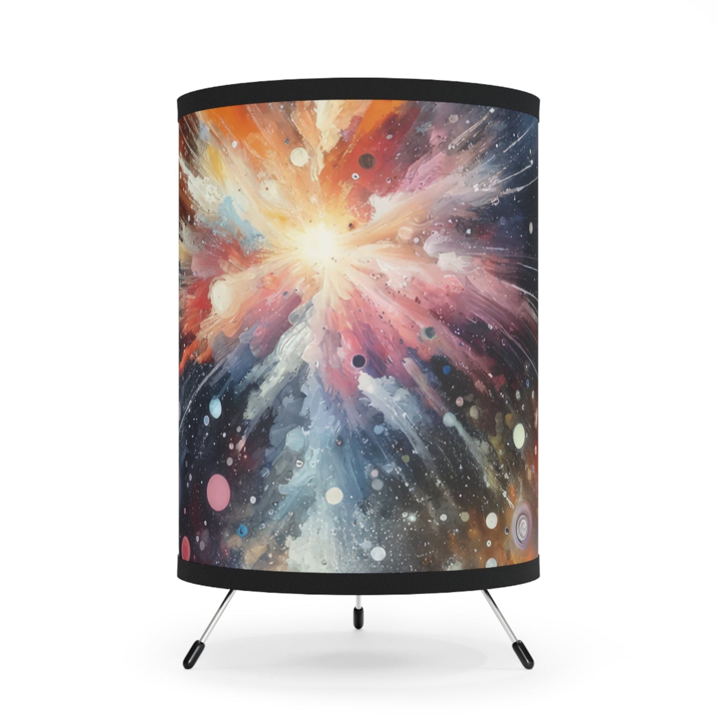 Galactic Mind Clarity Tripod Lamp with High-Res Printed Shade, US\CA plug - ATUH.ART