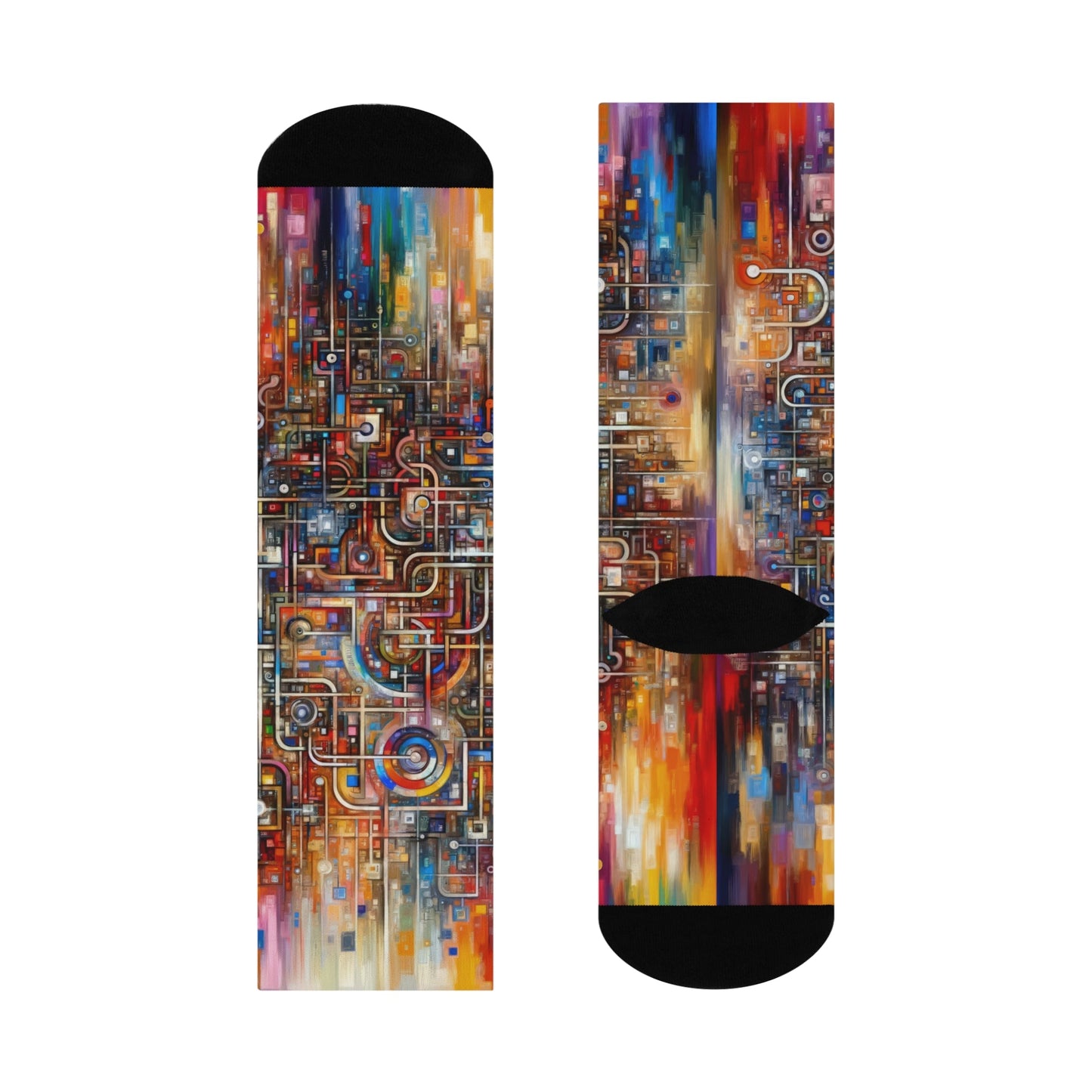 Grandest App Tapestry Cushioned Crew Socks - ATUH.ART
