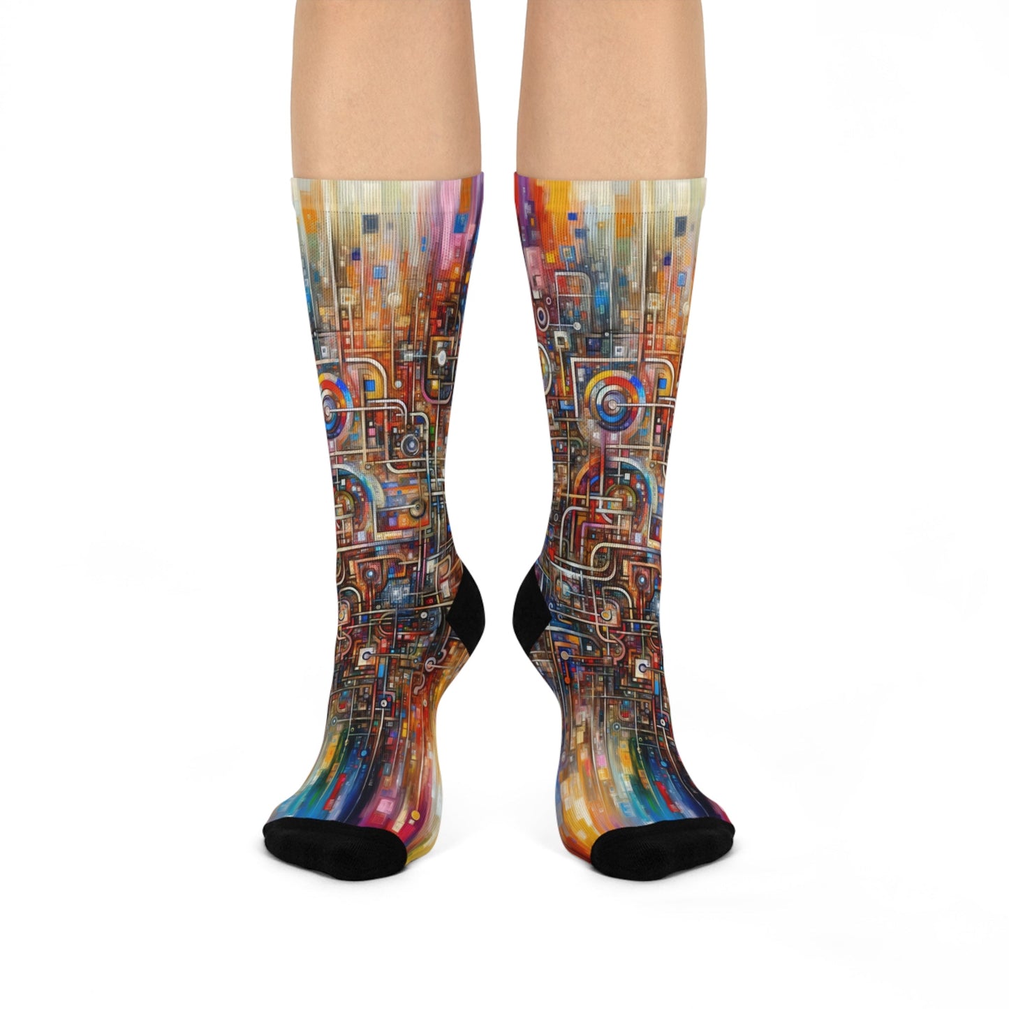 Grandest App Tapestry Cushioned Crew Socks - ATUH.ART