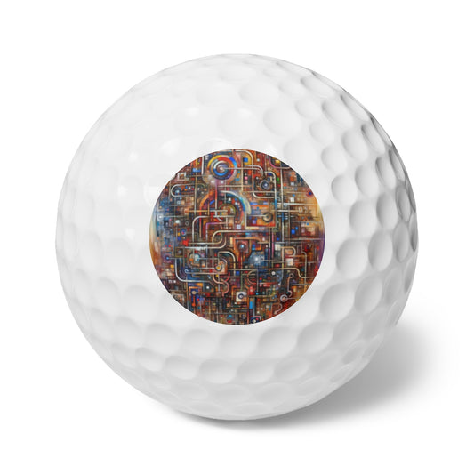 Grandest App Tapestry Golf Balls, 6pcs - ATUH.ART