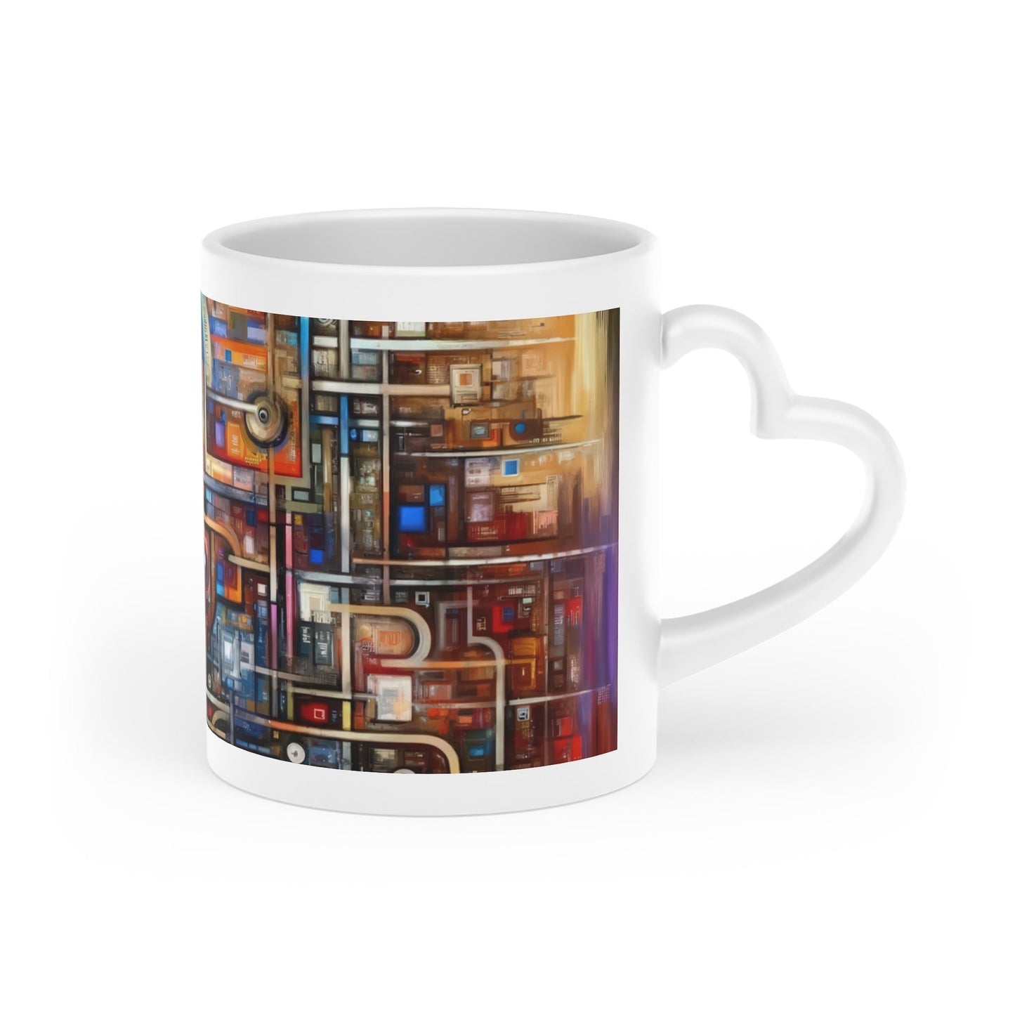 Grandest App Tapestry Heart-Shaped Mug - ATUH.ART