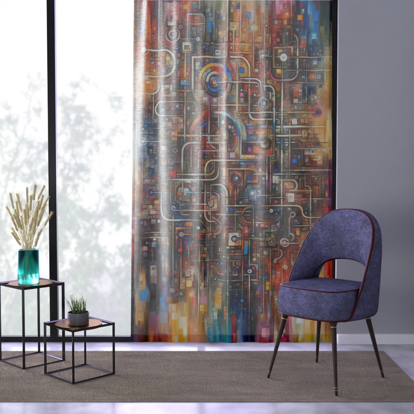 Grandest App Tapestry Window Curtain - ATUH.ART