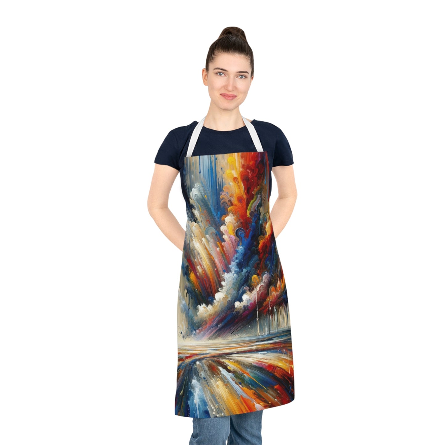 Grandiose Transformation Tachism Adult Apron (AOP) - ATUH.ART