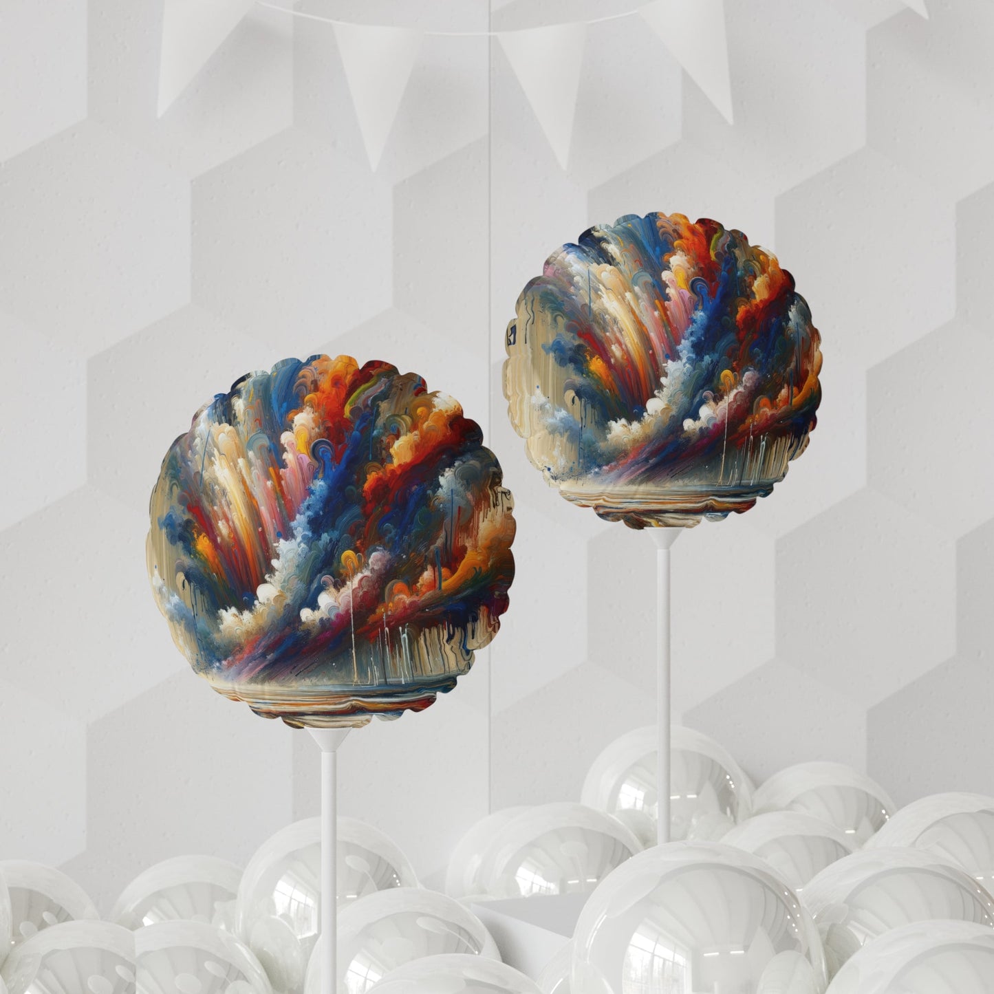 Grandiose Transformation Tachism Balloon (Round and Heart-shaped), 11" - ATUH.ART