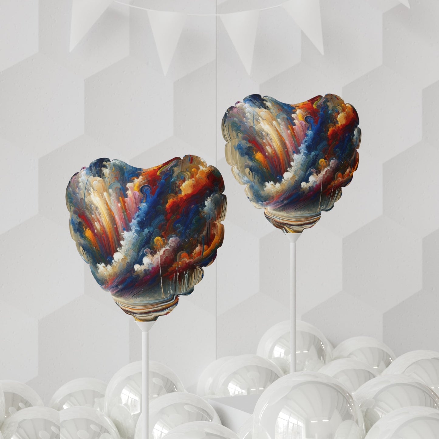 Grandiose Transformation Tachism Balloon (Round and Heart-shaped), 11" - ATUH.ART