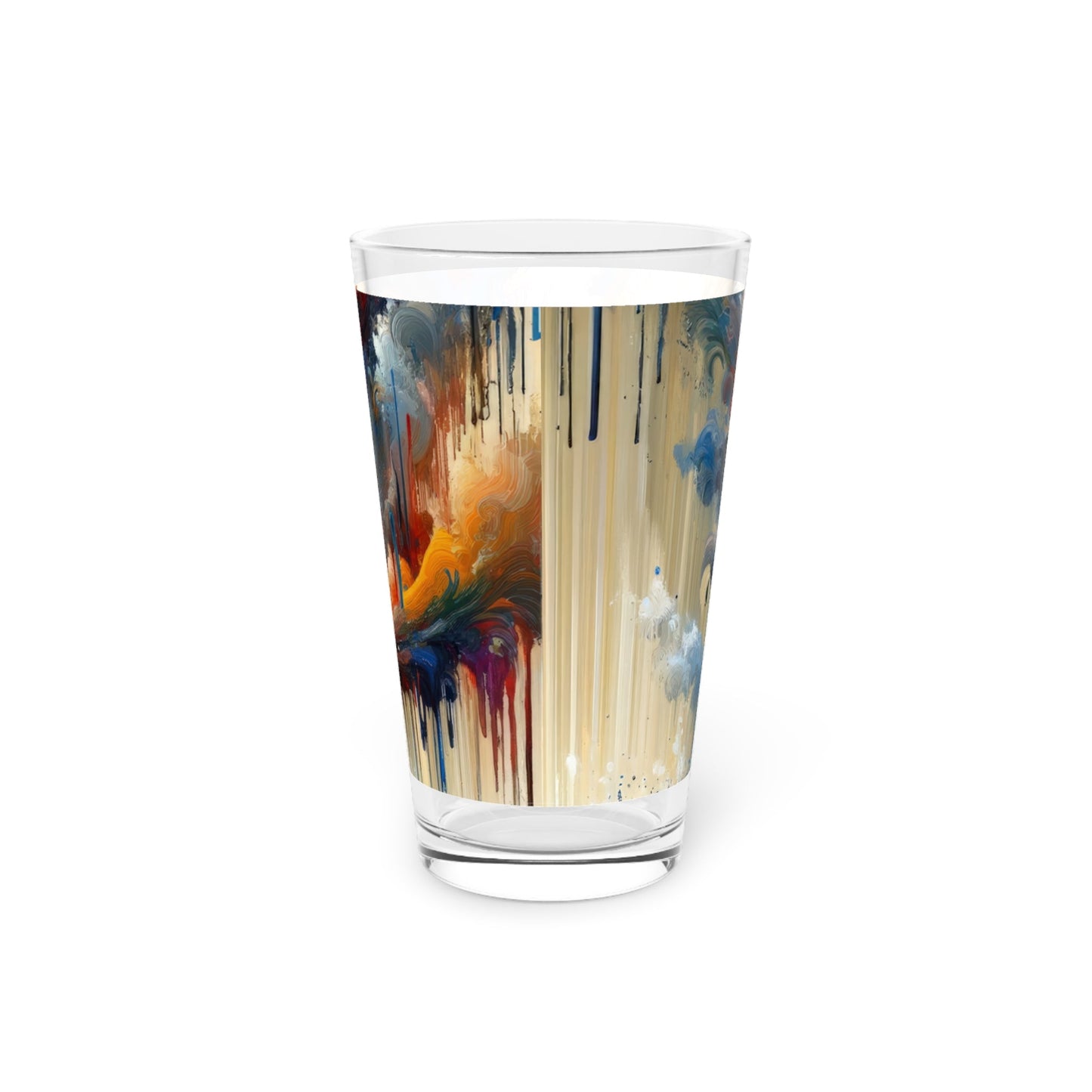 Grandiose Transformation Tachism Pint Glass, 16oz - ATUH.ART