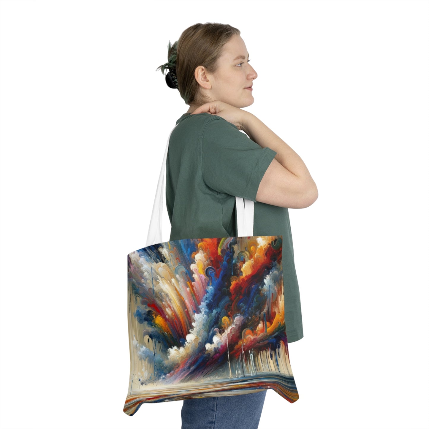 Grandiose Transformation Tachism Shoulder Tote Bag (AOP) - ATUH.ART