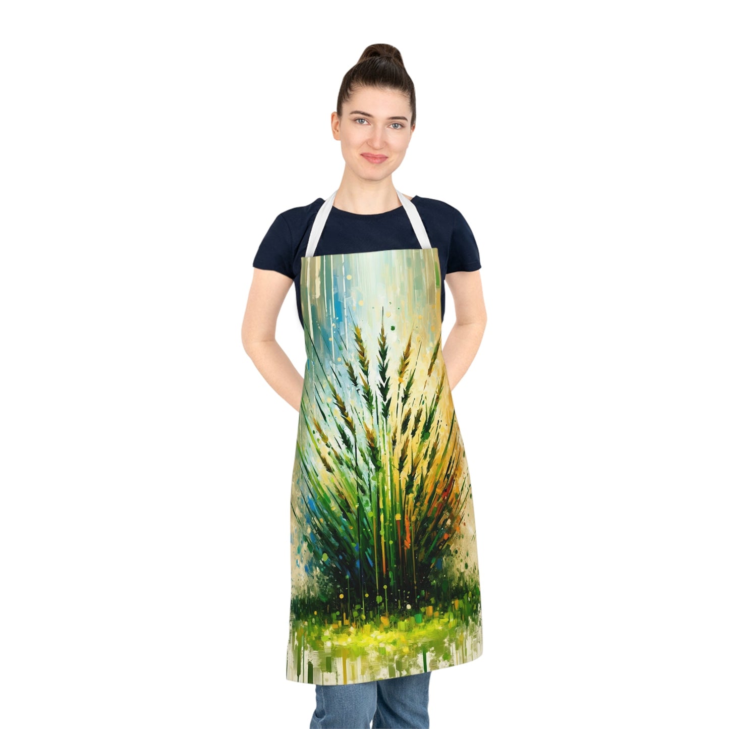 Grass Testament Change Adult Apron (AOP) - ATUH.ART