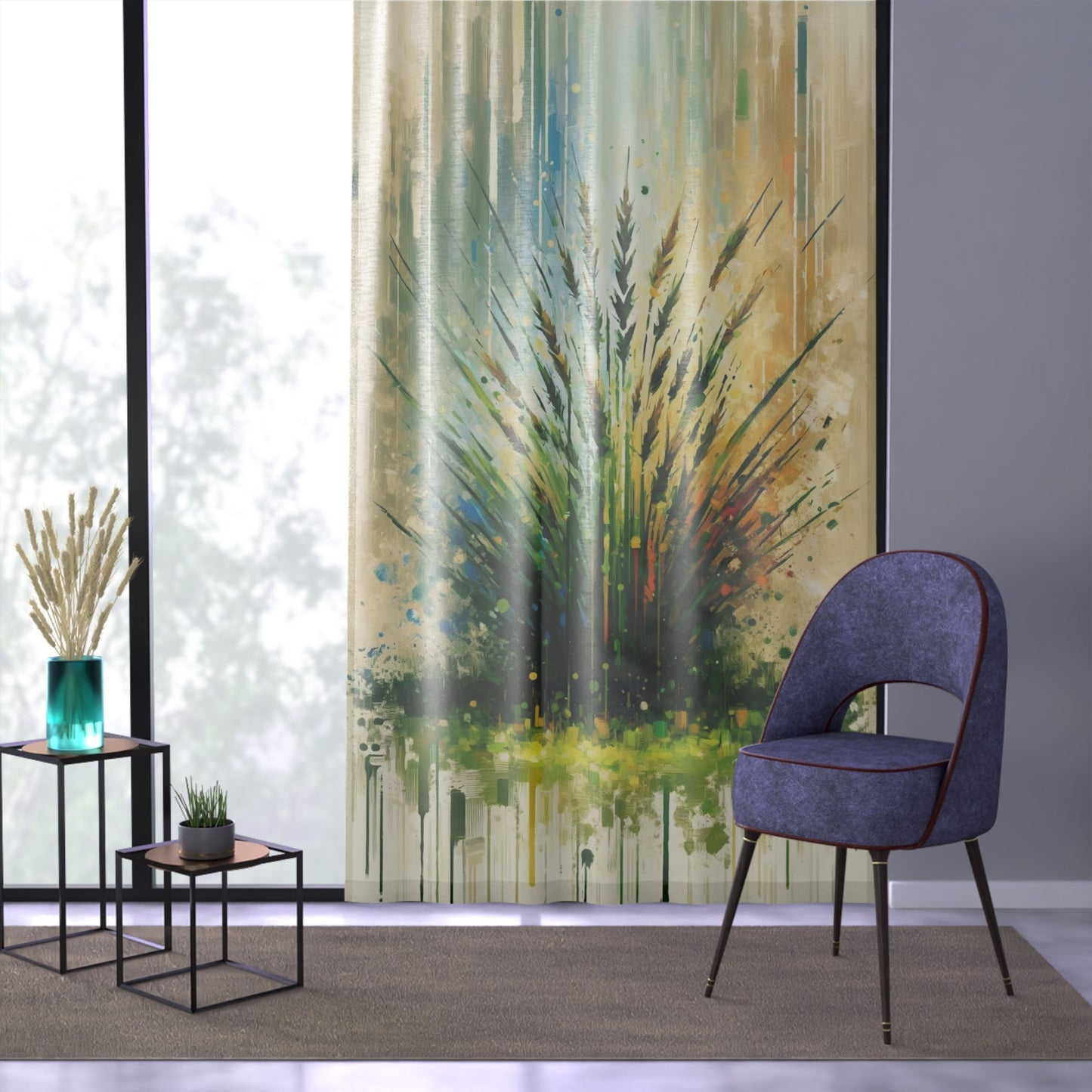 Grass Testament Change Window Curtain - ATUH.ART
