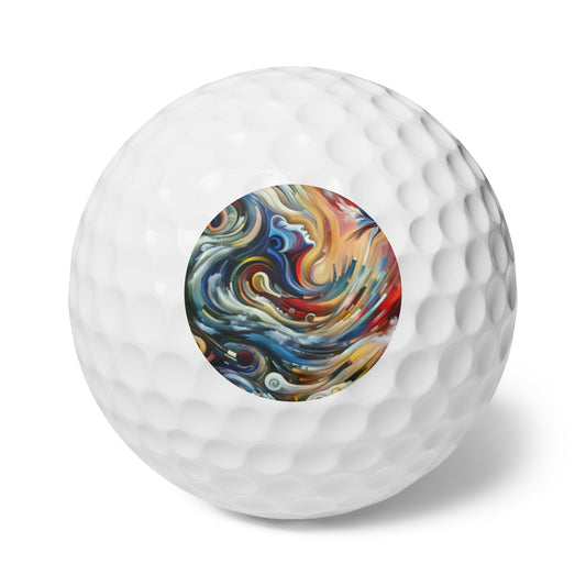 Gratitude Melodic Transformation Golf Balls, 6pcs - ATUH.ART