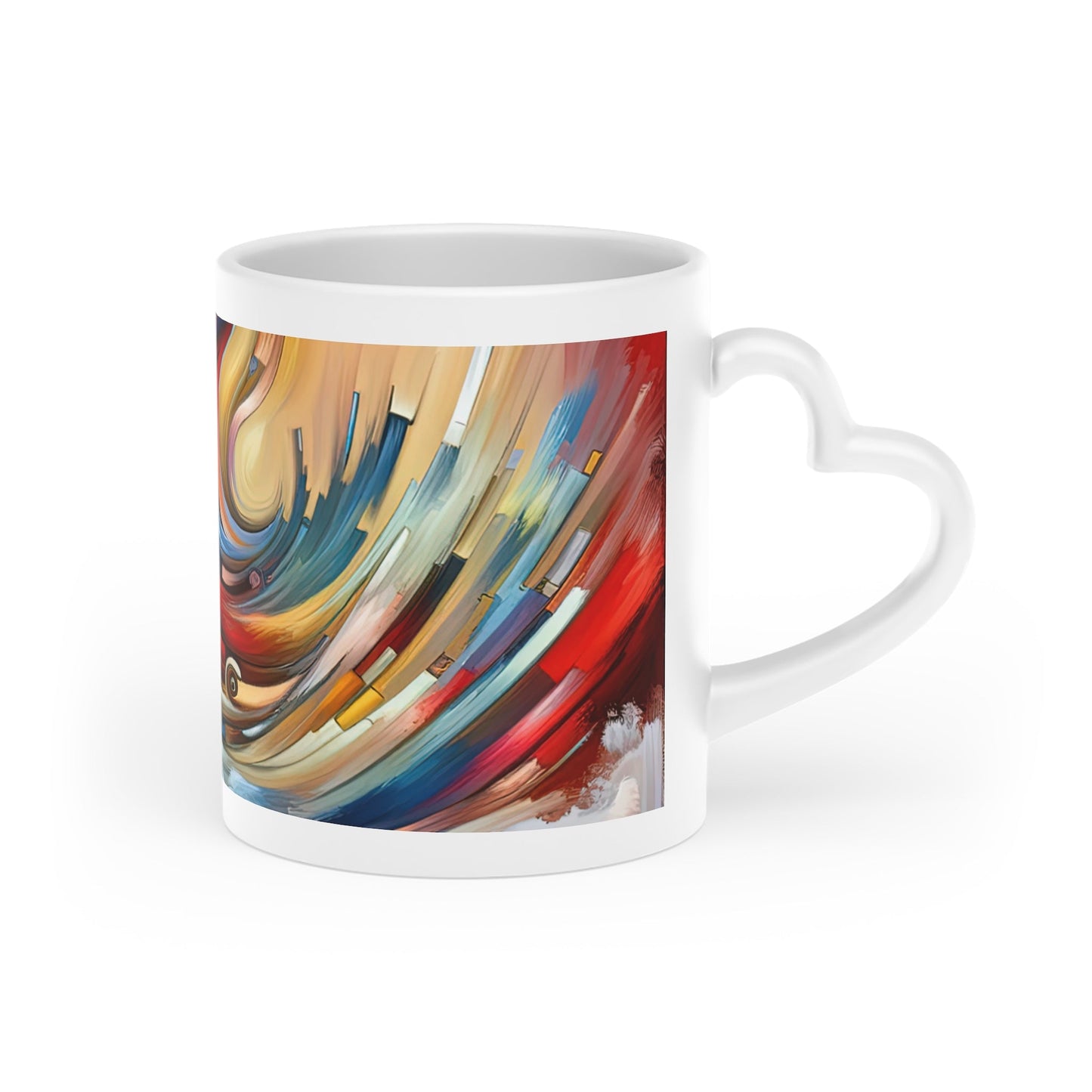 Gratitude Melodic Transformation Heart-Shaped Mug - ATUH.ART
