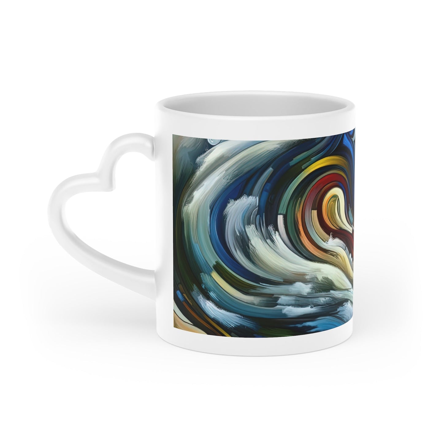 Gratitude Melodic Transformation Heart-Shaped Mug - ATUH.ART