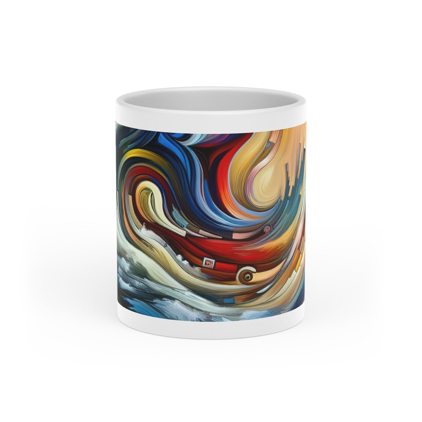 Gratitude Melodic Transformation Heart-Shaped Mug - ATUH.ART