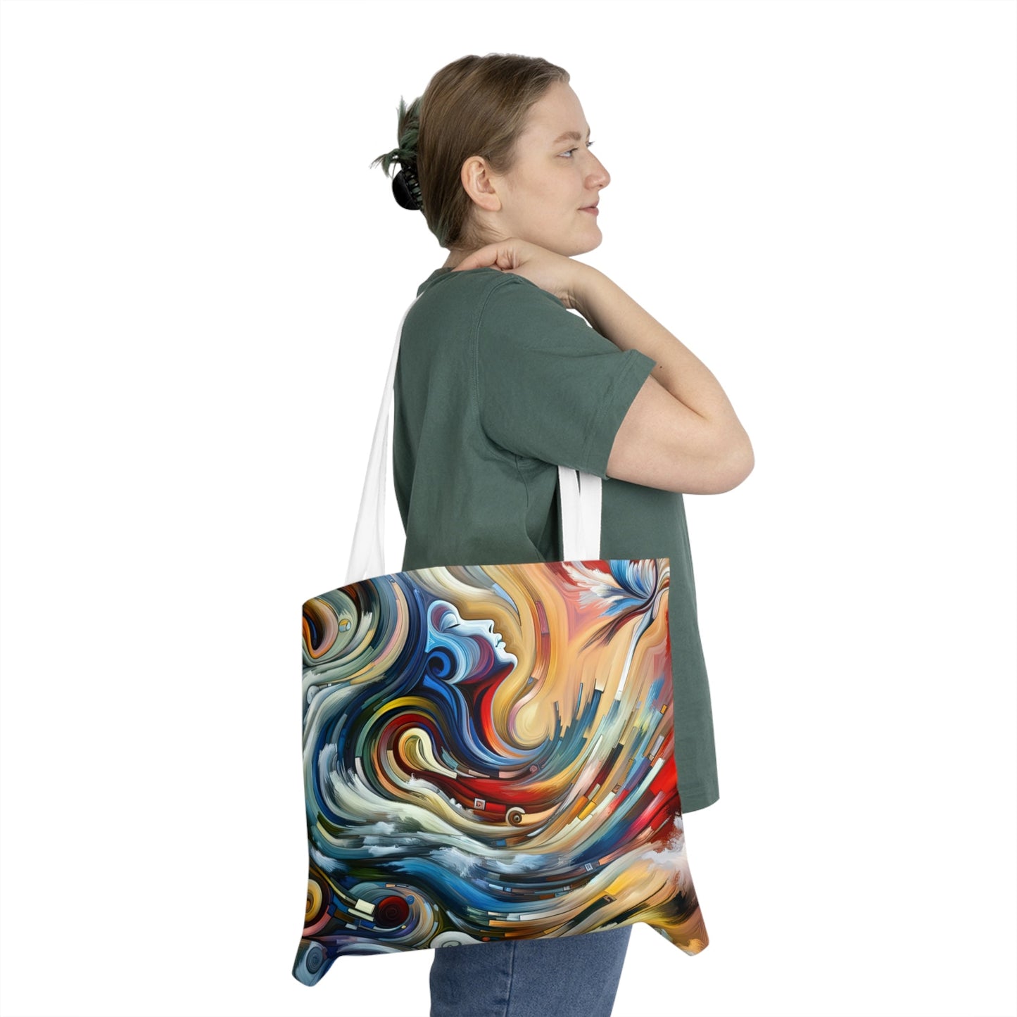 Gratitude Melodic Transformation Shoulder Tote Bag (AOP) - ATUH.ART