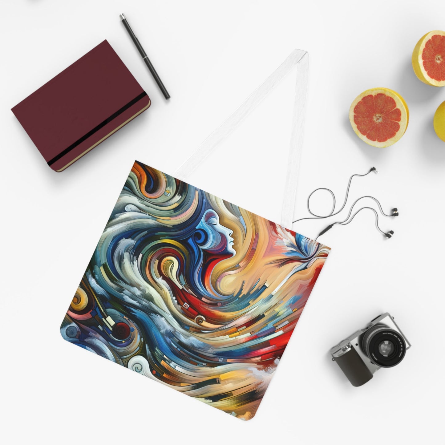 Gratitude Melodic Transformation Shoulder Tote Bag (AOP) - ATUH.ART