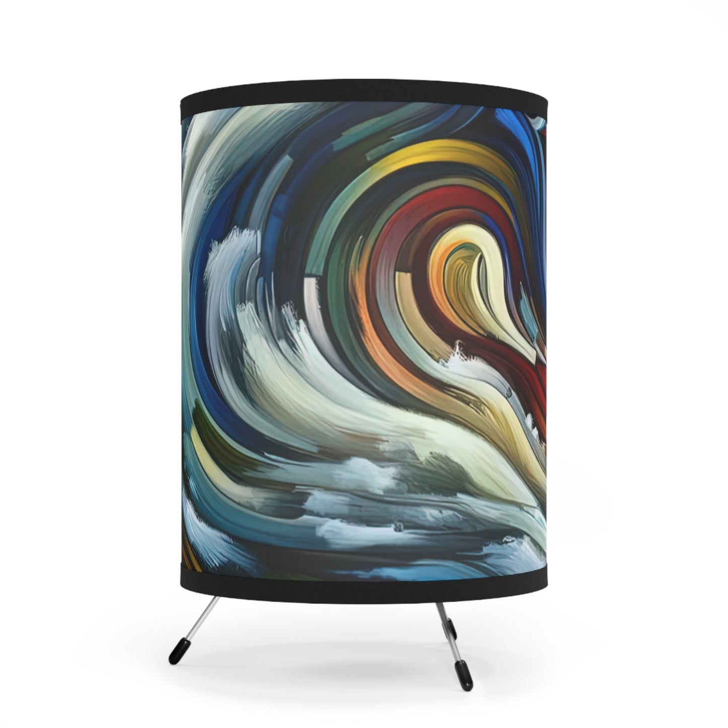 Gratitude Melodic Transformation Tripod Lamp with High-Res Printed Shade, US\CA plug - ATUH.ART