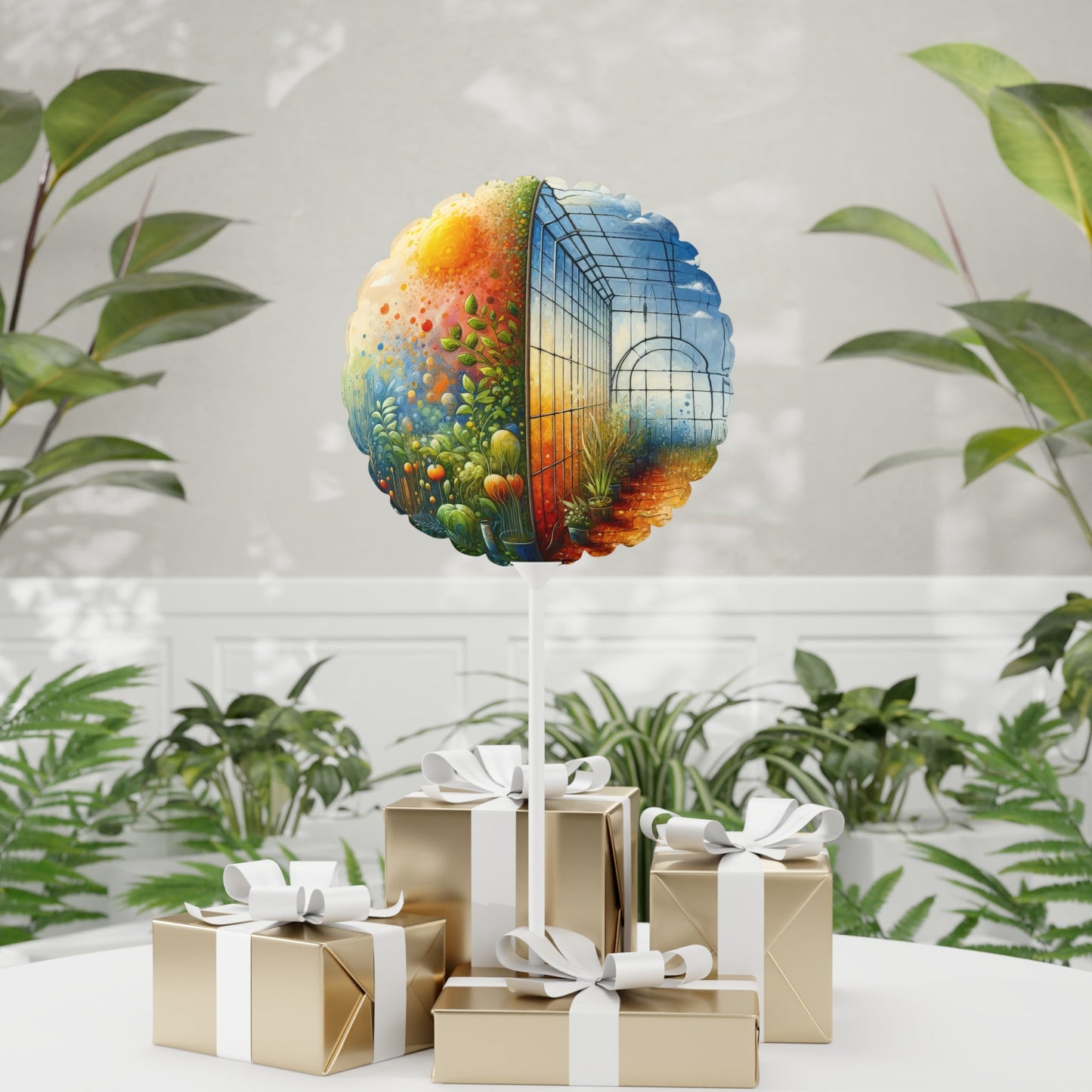 Greenhouse Digital Genesis Balloon (Round and Heart-shaped), 11" - ATUH.ART