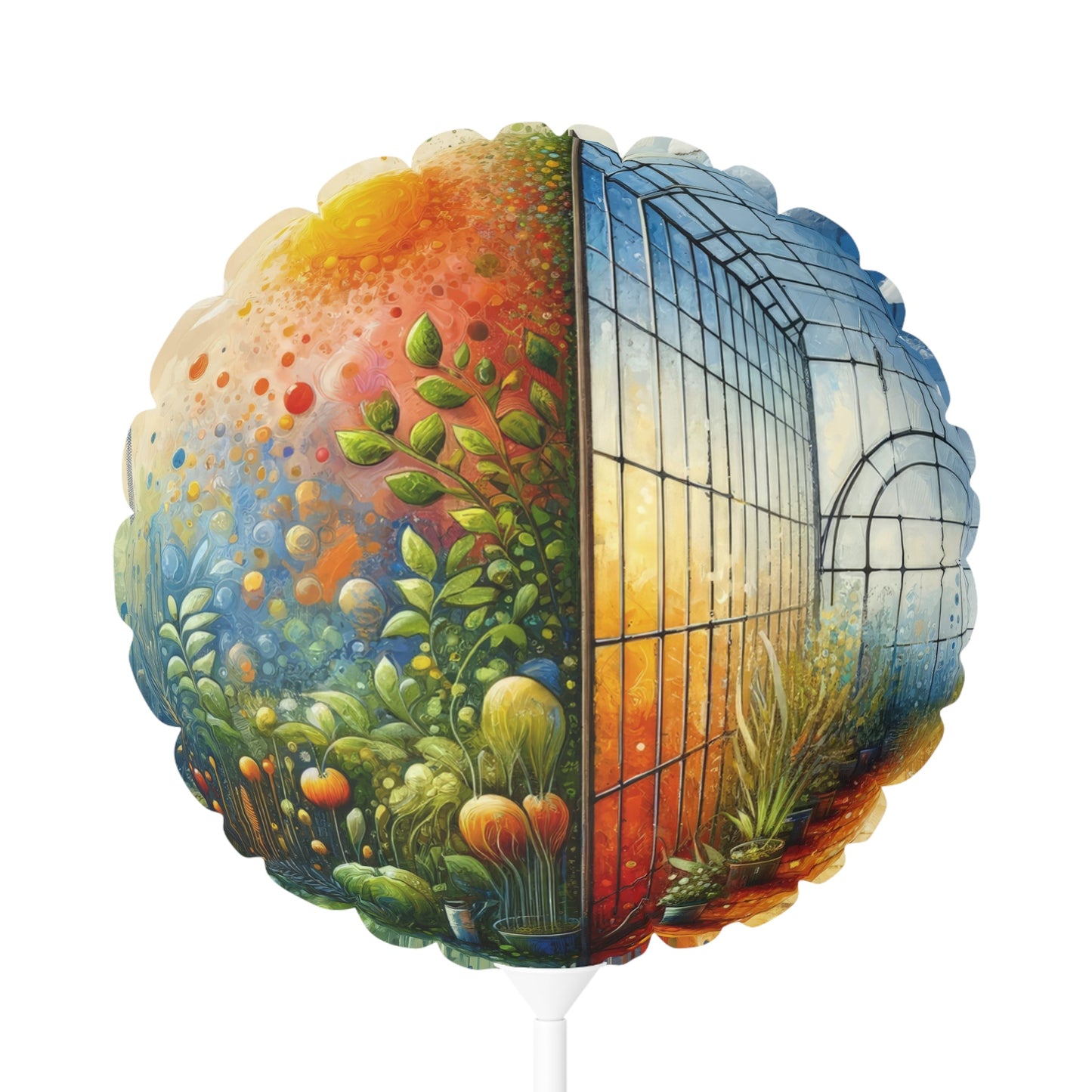 Greenhouse Digital Genesis Balloon (Round and Heart-shaped), 11" - ATUH.ART