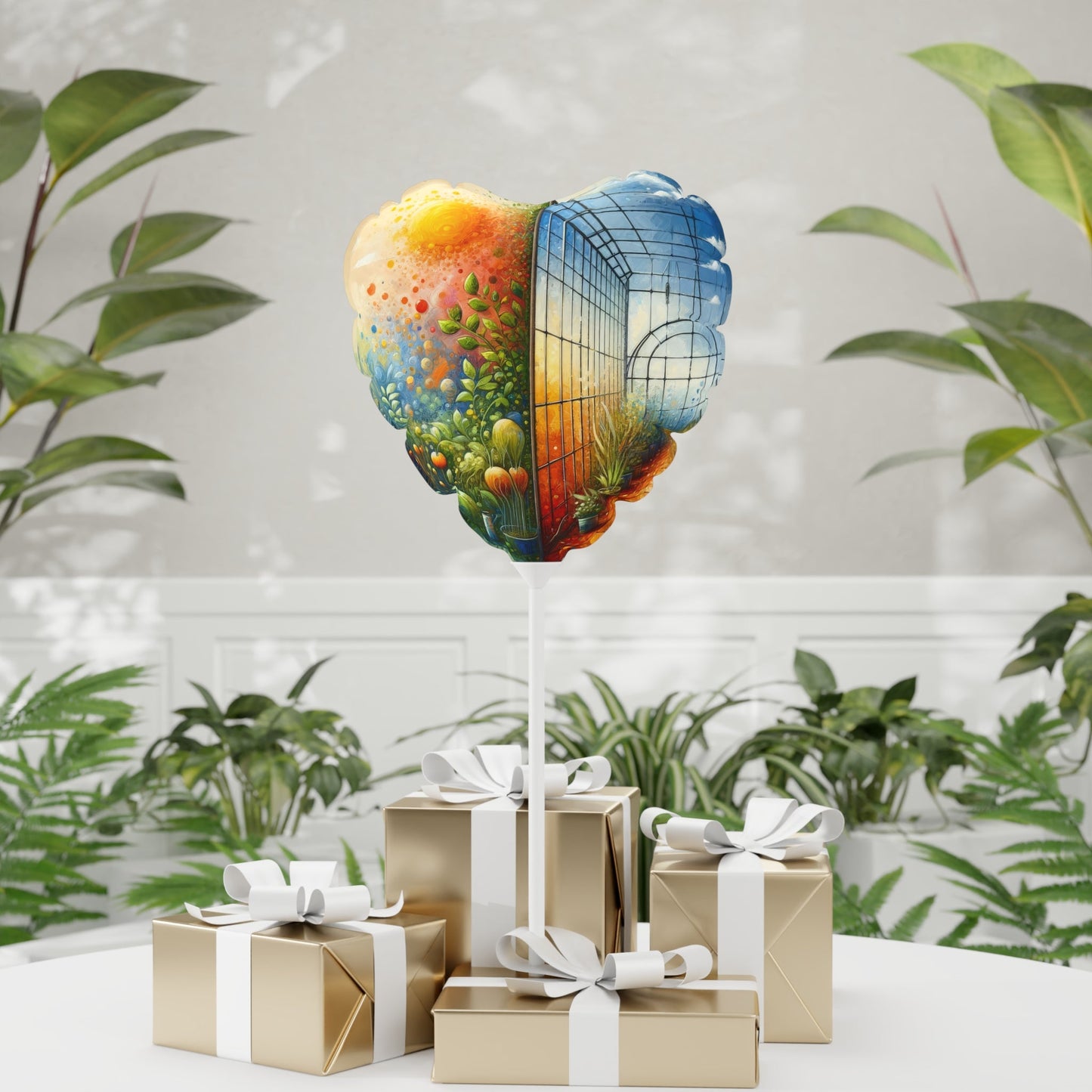 Greenhouse Digital Genesis Balloon (Round and Heart-shaped), 11" - ATUH.ART