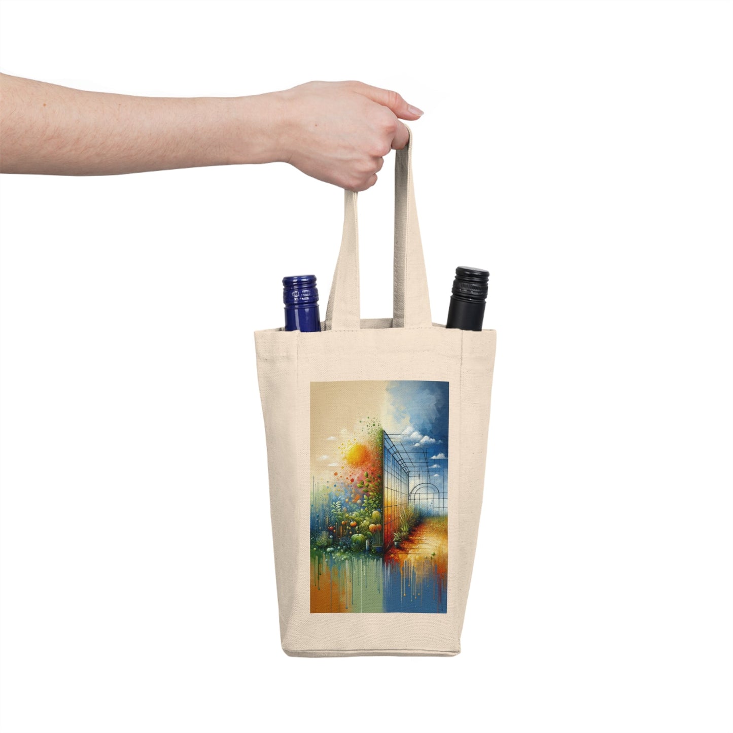 Greenhouse Digital Genesis Double Wine Tote Bag - ATUH.ART
