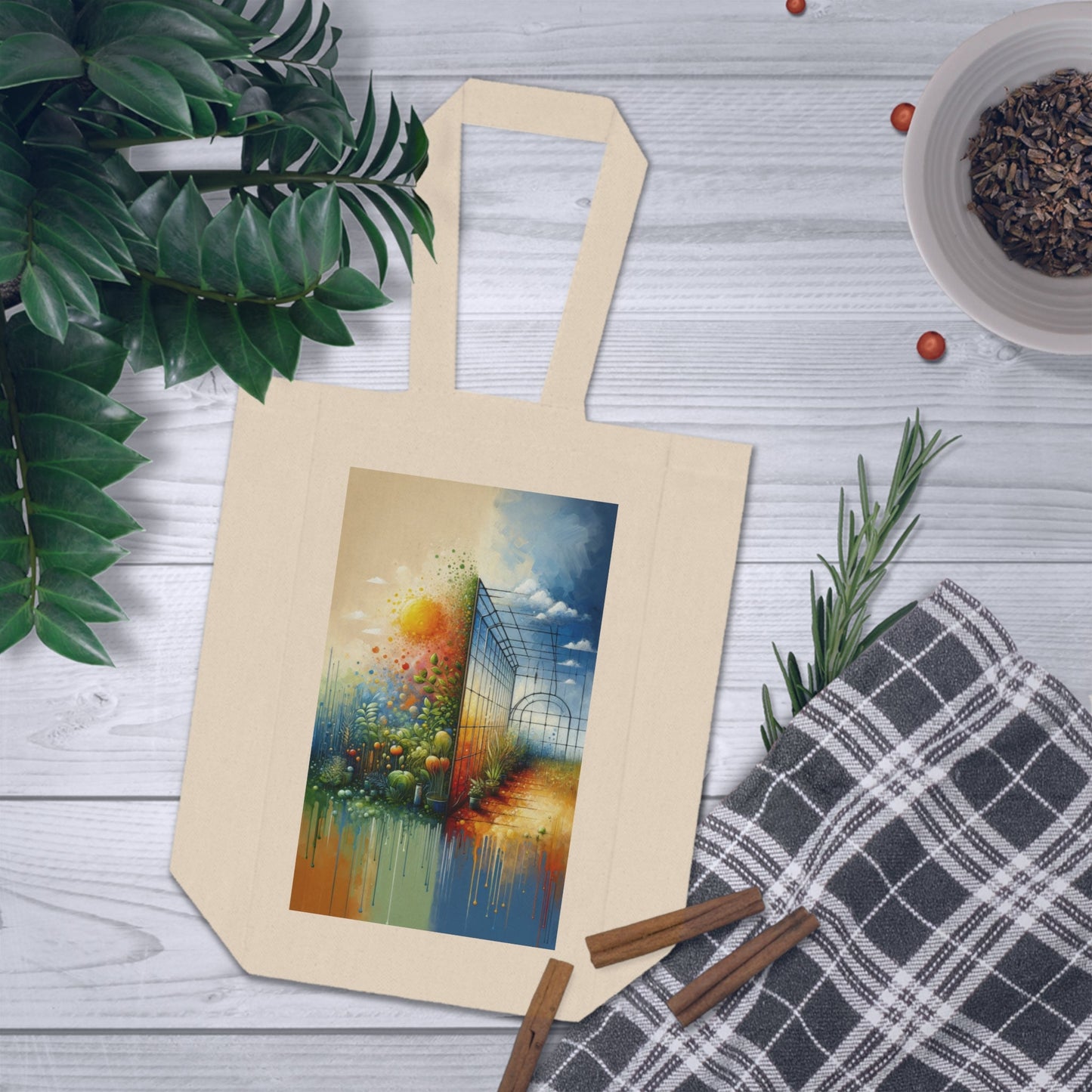 Greenhouse Digital Genesis Double Wine Tote Bag - ATUH.ART