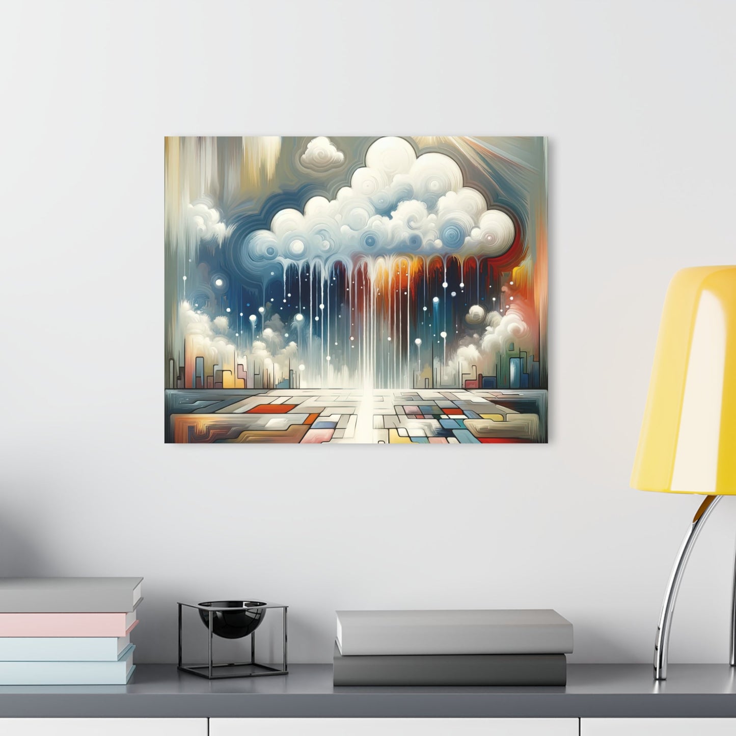 Grounding Silver Clouds Acrylic Prints (French Cleat Hanging) - ATUH.ART