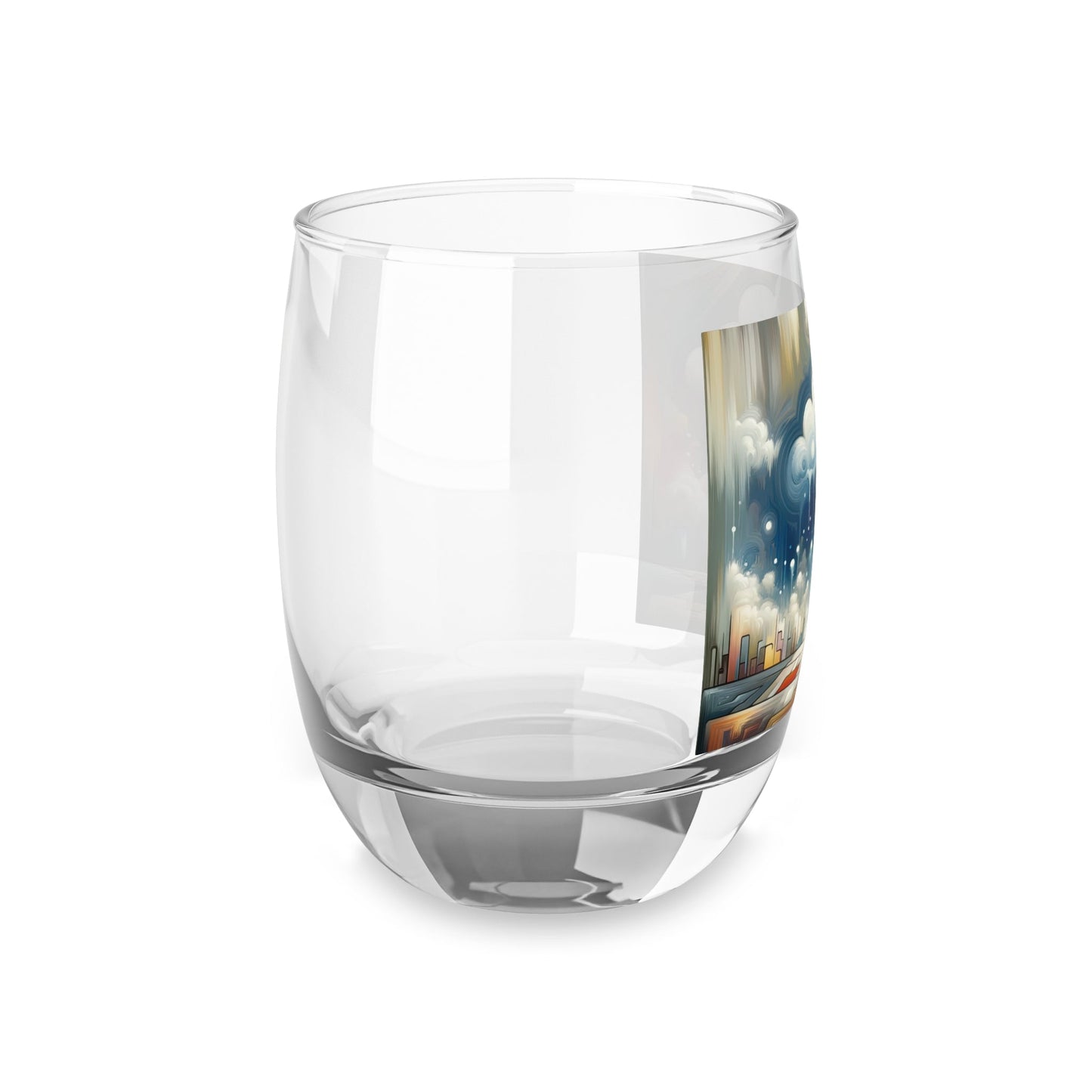 Grounding Silver Clouds Whiskey Glass - ATUH.ART