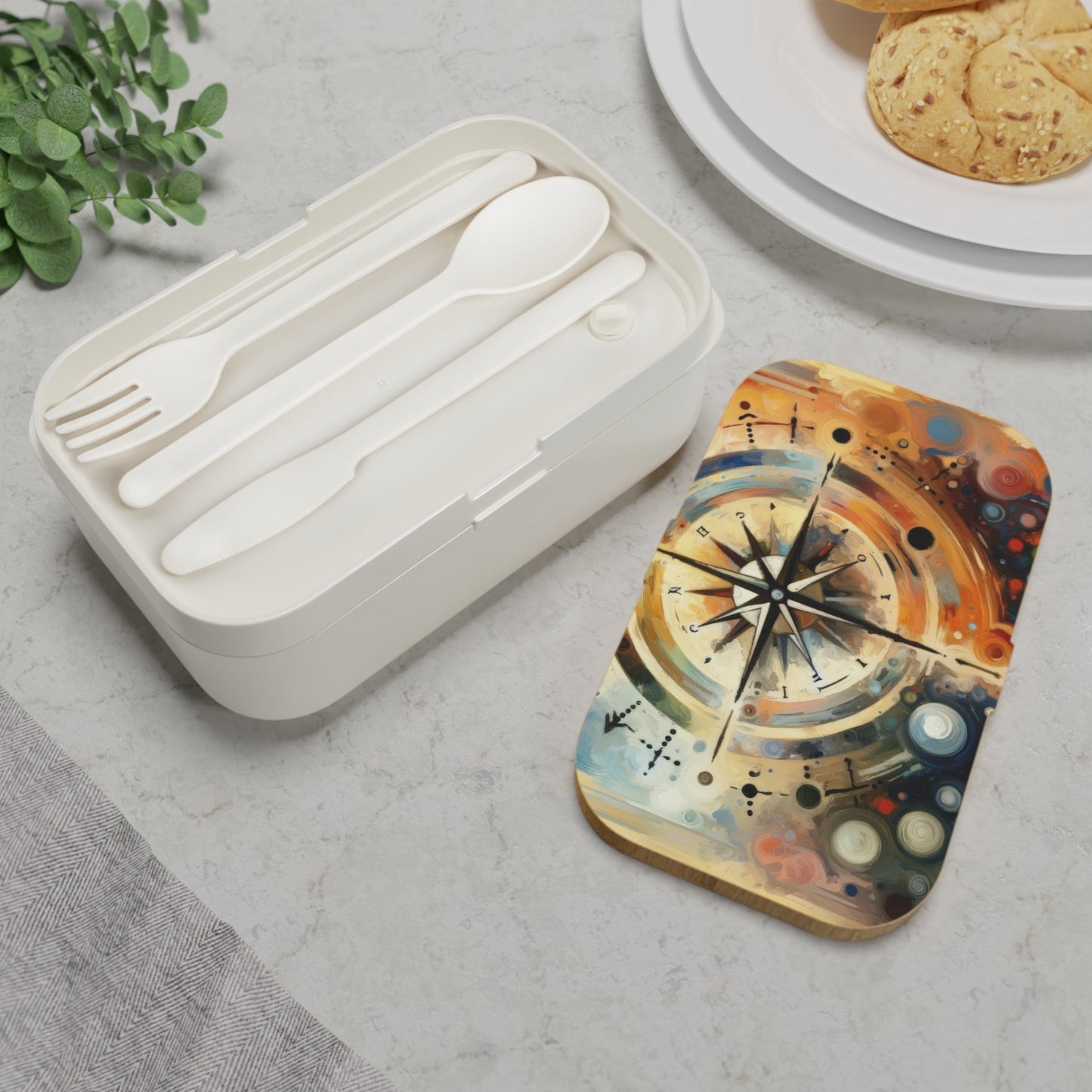Guidance Abstract Compass Bento Lunch Box - ATUH.ART